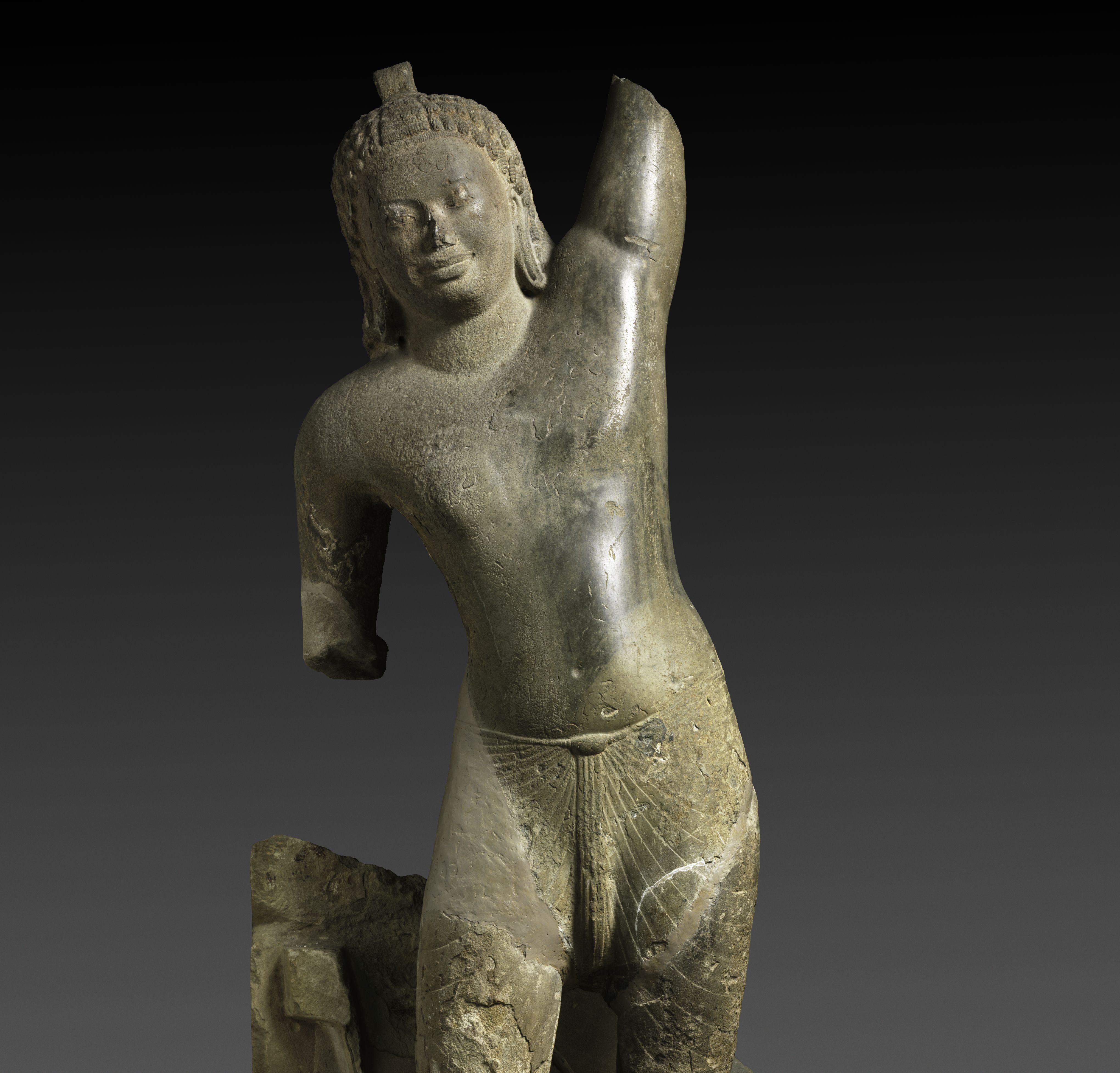 The Cleveland Museum of Art's statue of Krishna Govardhan, shown here in its status quo ante, will be reassembled for an upcoming exhibition.