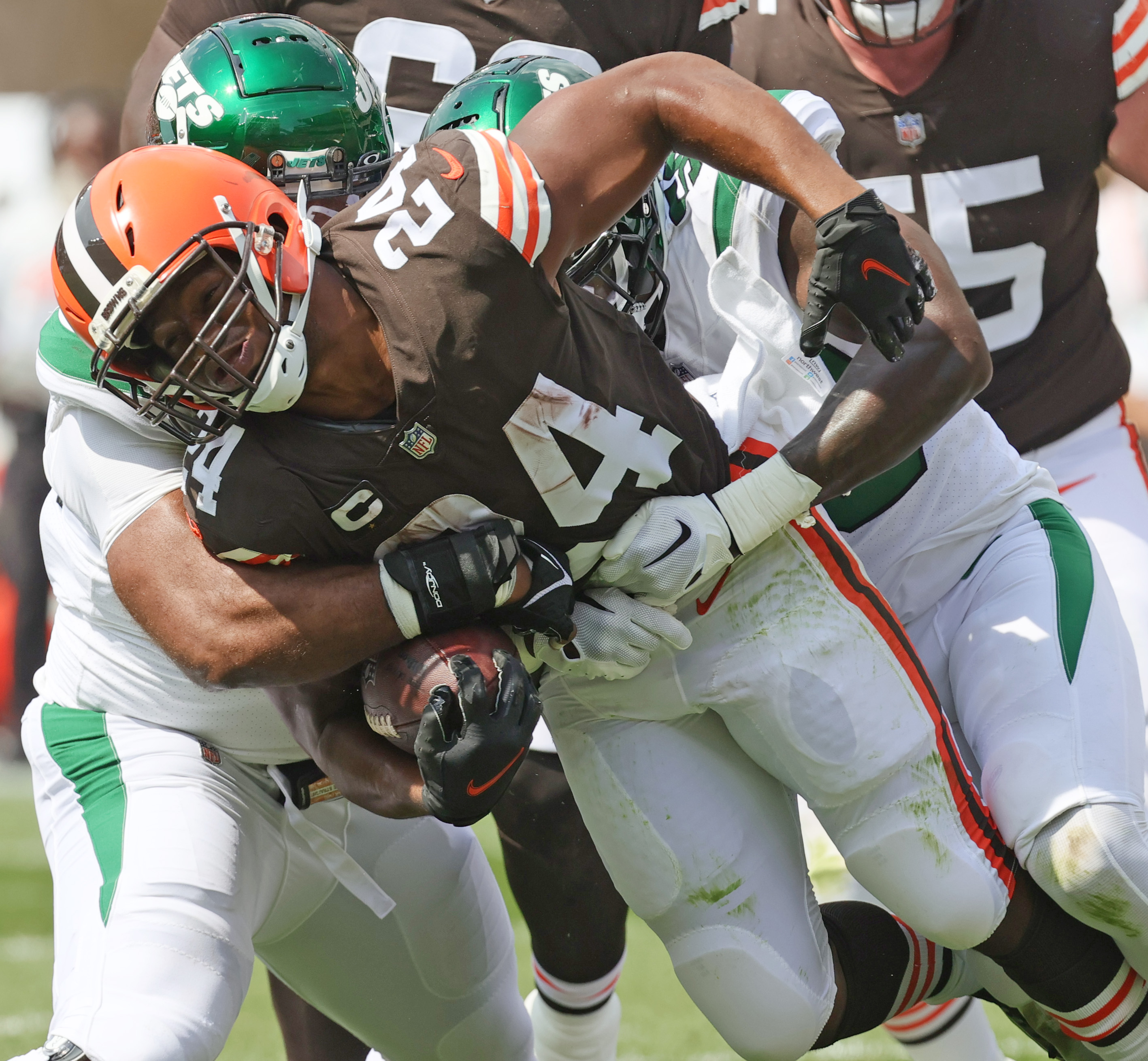 Nick Chubb on final minutes of Browns, Jets game: 'I probably shouldn't  have scored'