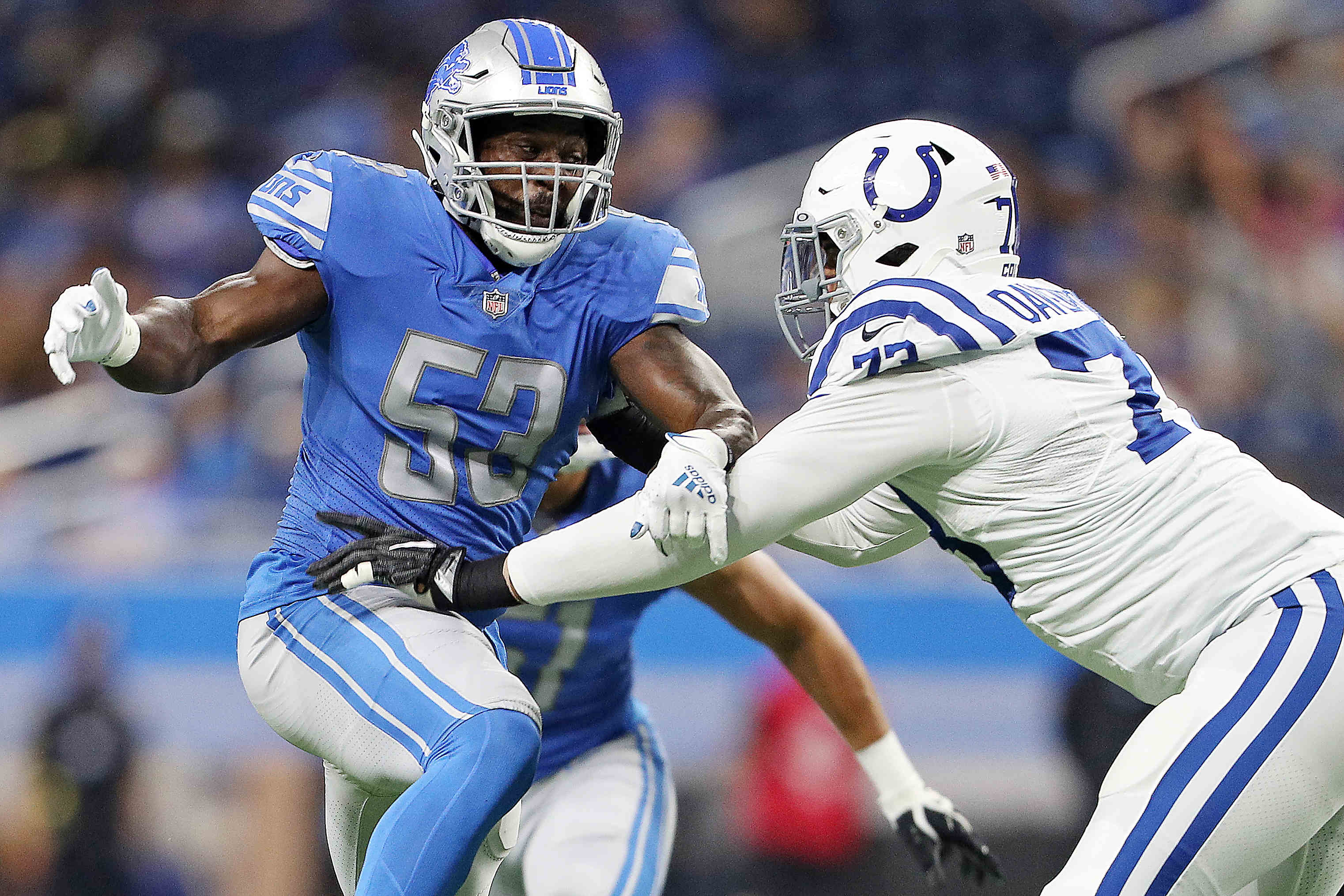 Lions' Jermar Jefferson Shows off Epic Hurdle vs. Colts