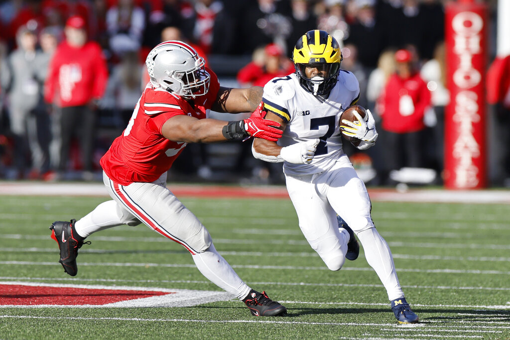 With Blake Corum out Michigan s Donovan Edwards shines in second