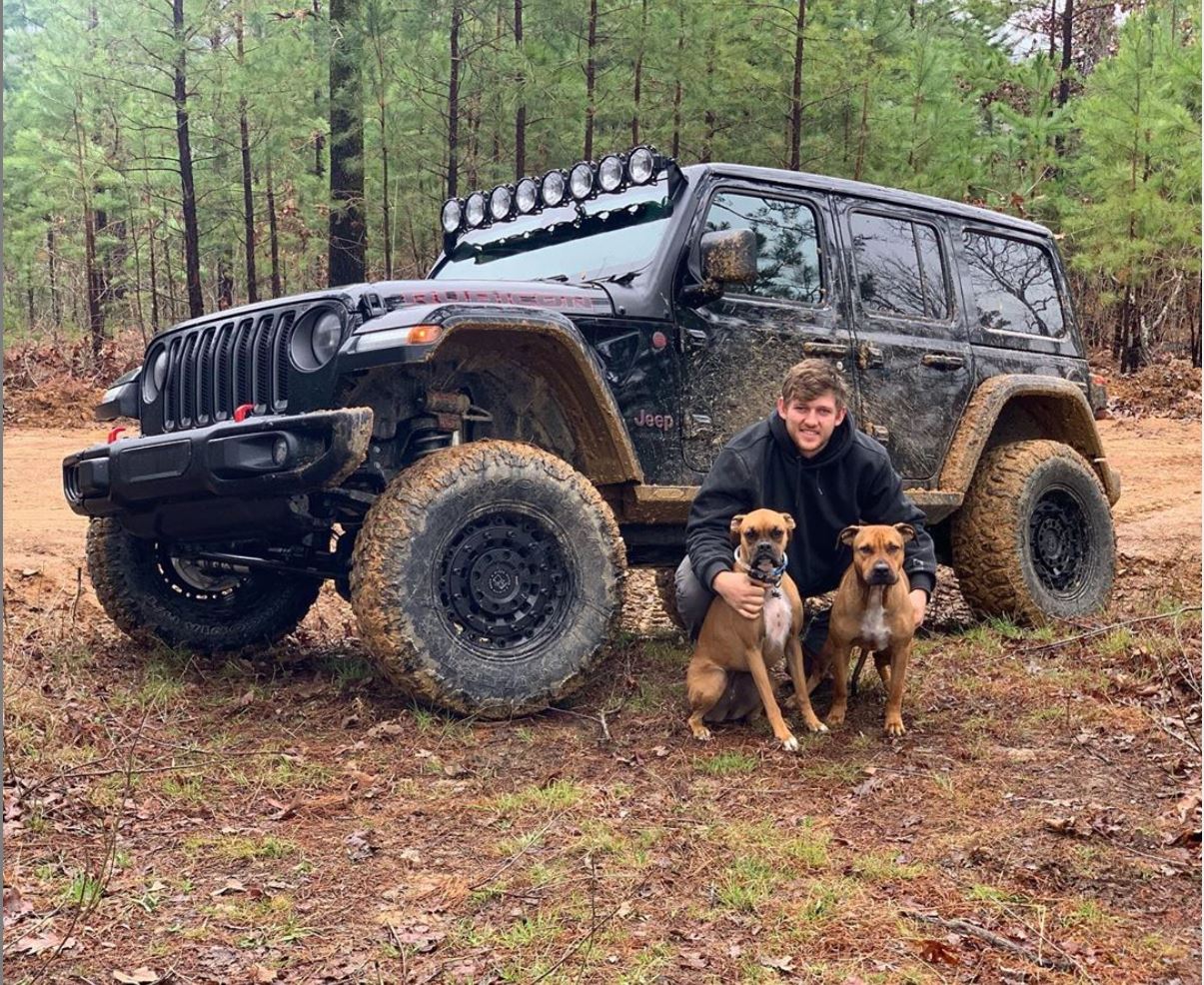 Detroit Lions players and their dogs 