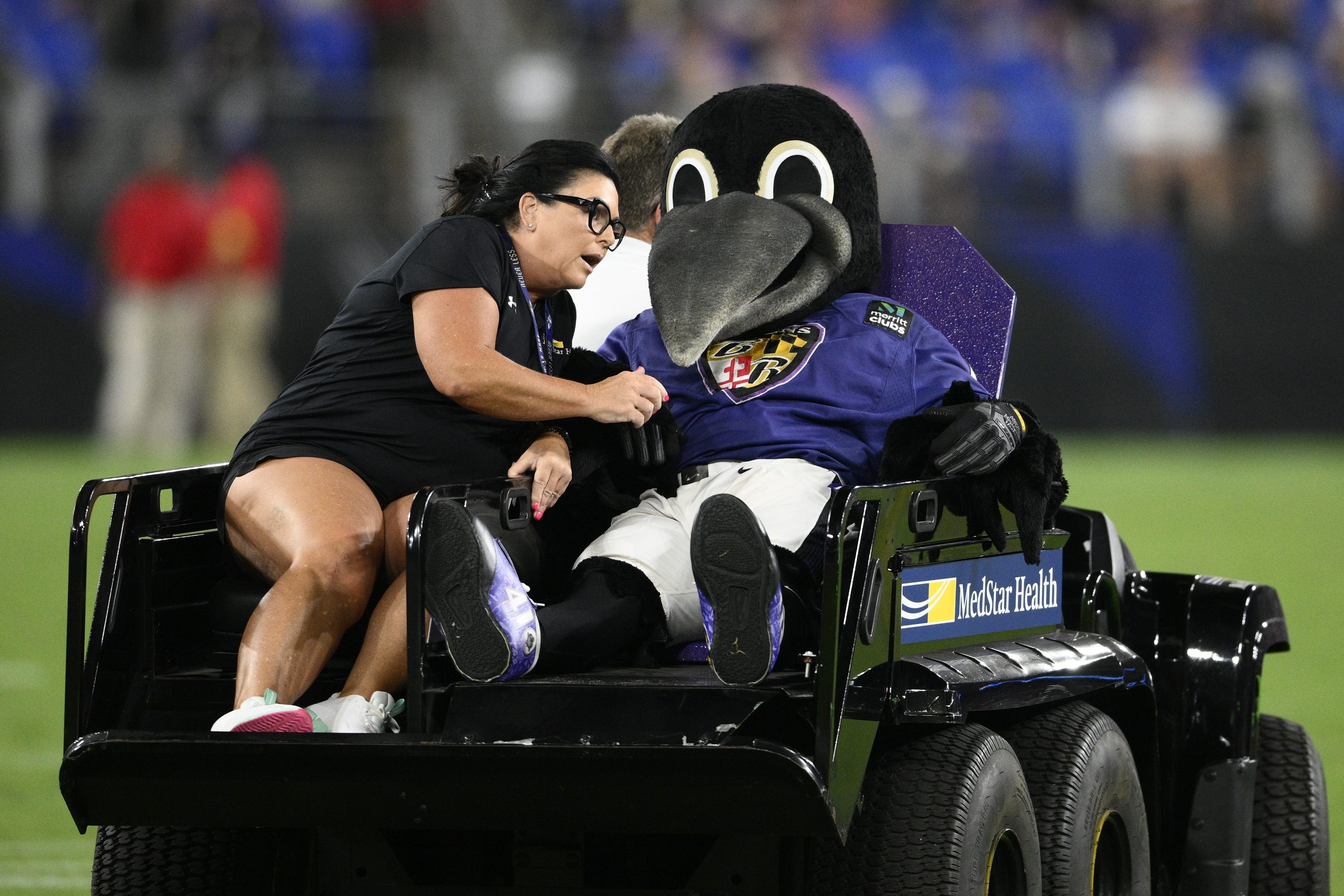 Ravens mascot to miss 2022 season with 'serious injury to his drumstick' 