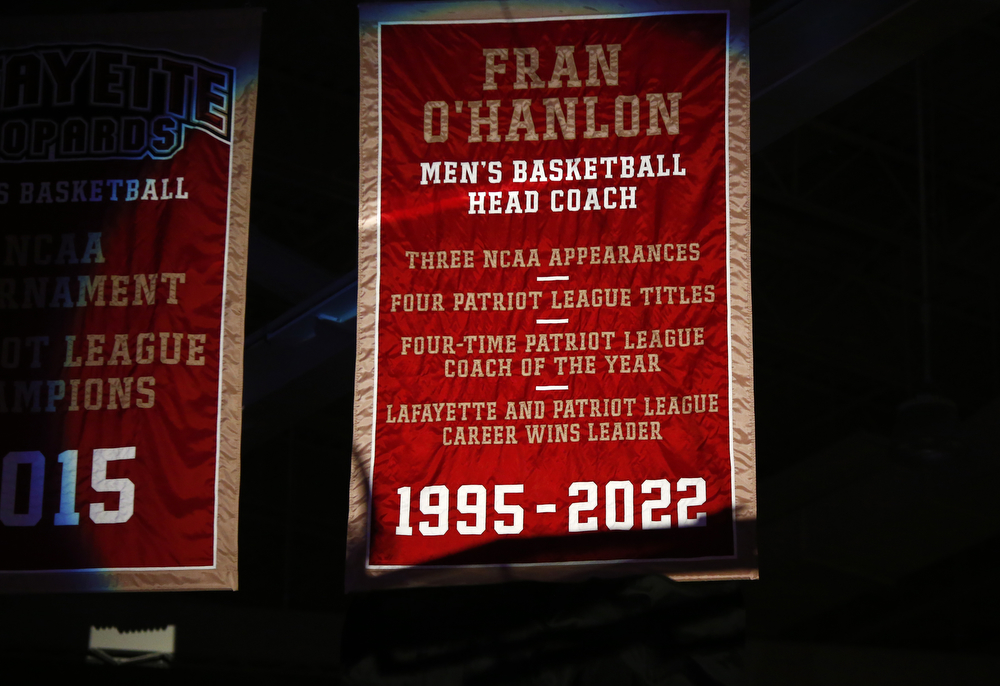 Lafayette College men’s basketball honors coach Fran O’Hanlon ...