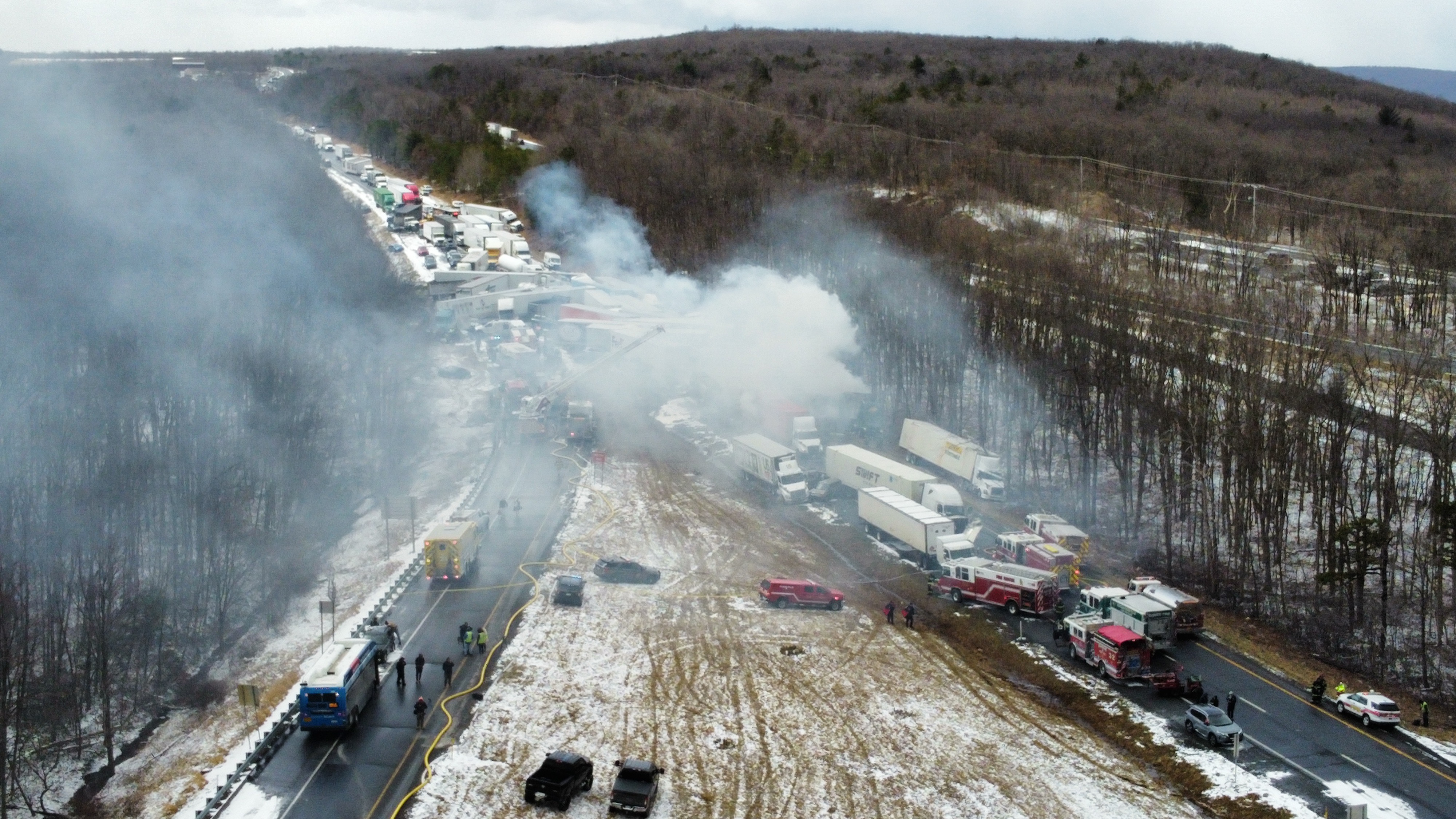 Massive pile-up on Interstate 81 in Schuylkill County - pennlive.com