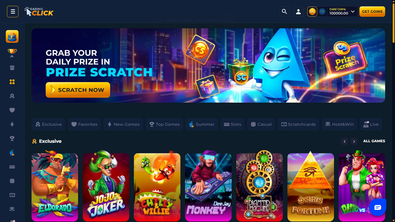 Top Crypto Sweepstakes Casinos – PlayFame, Casino.Click & FreeSpin 2026