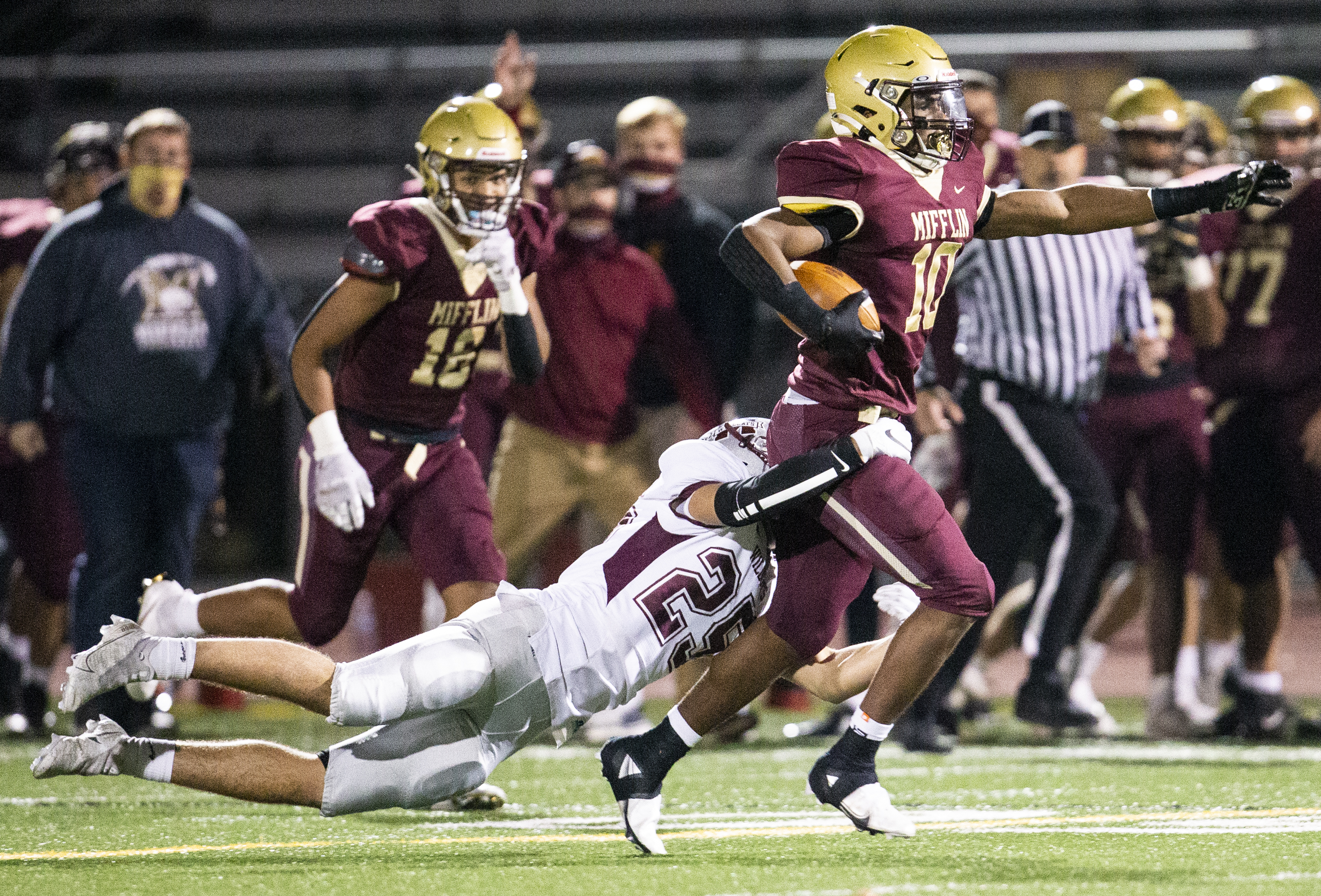 Exeter's J.R. Strauss, Gov. Mifflin's Ayden Martin stand out at