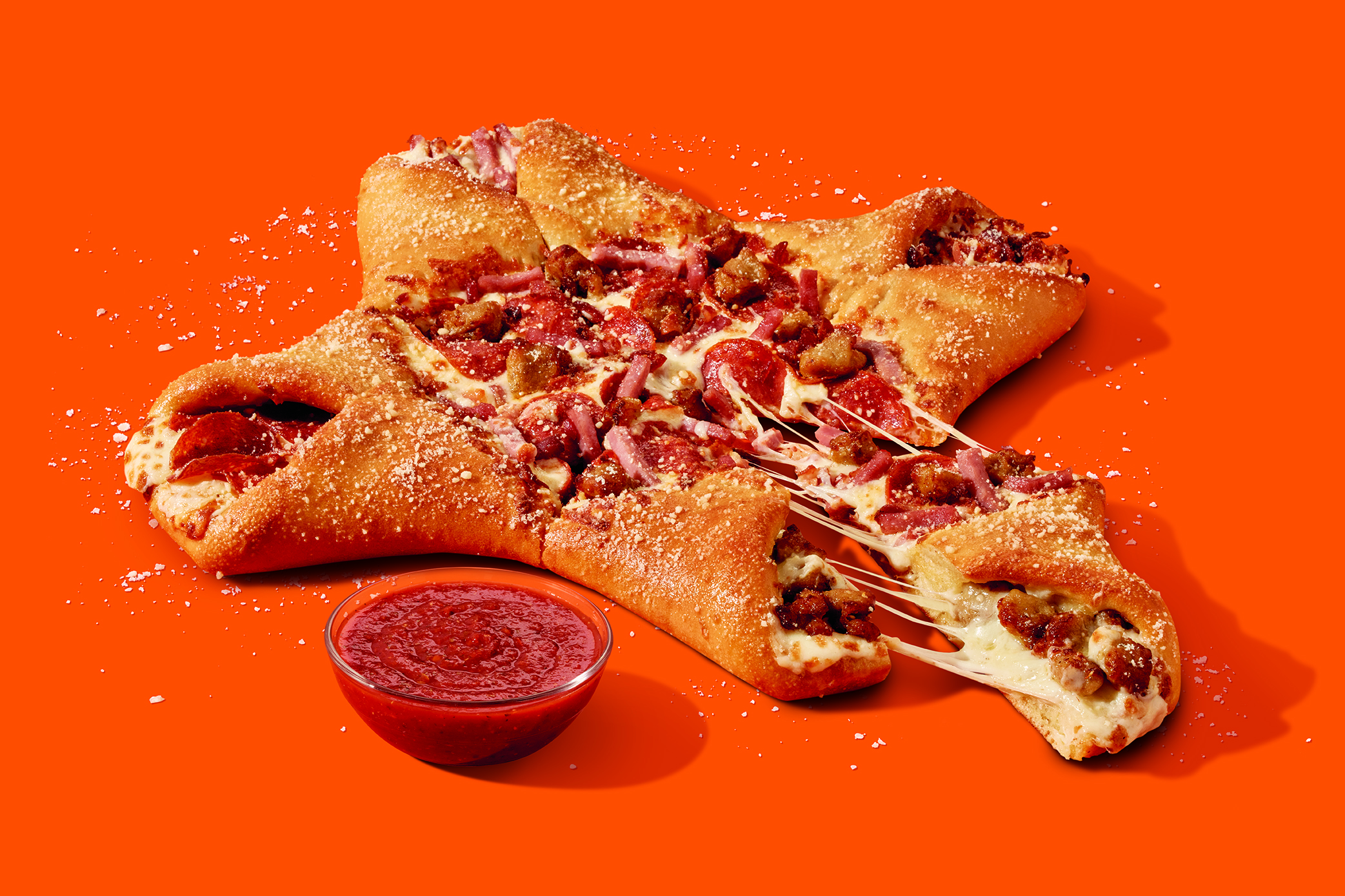New pizza and calzone hybrid from Little Caesars features four kinds of  meat 