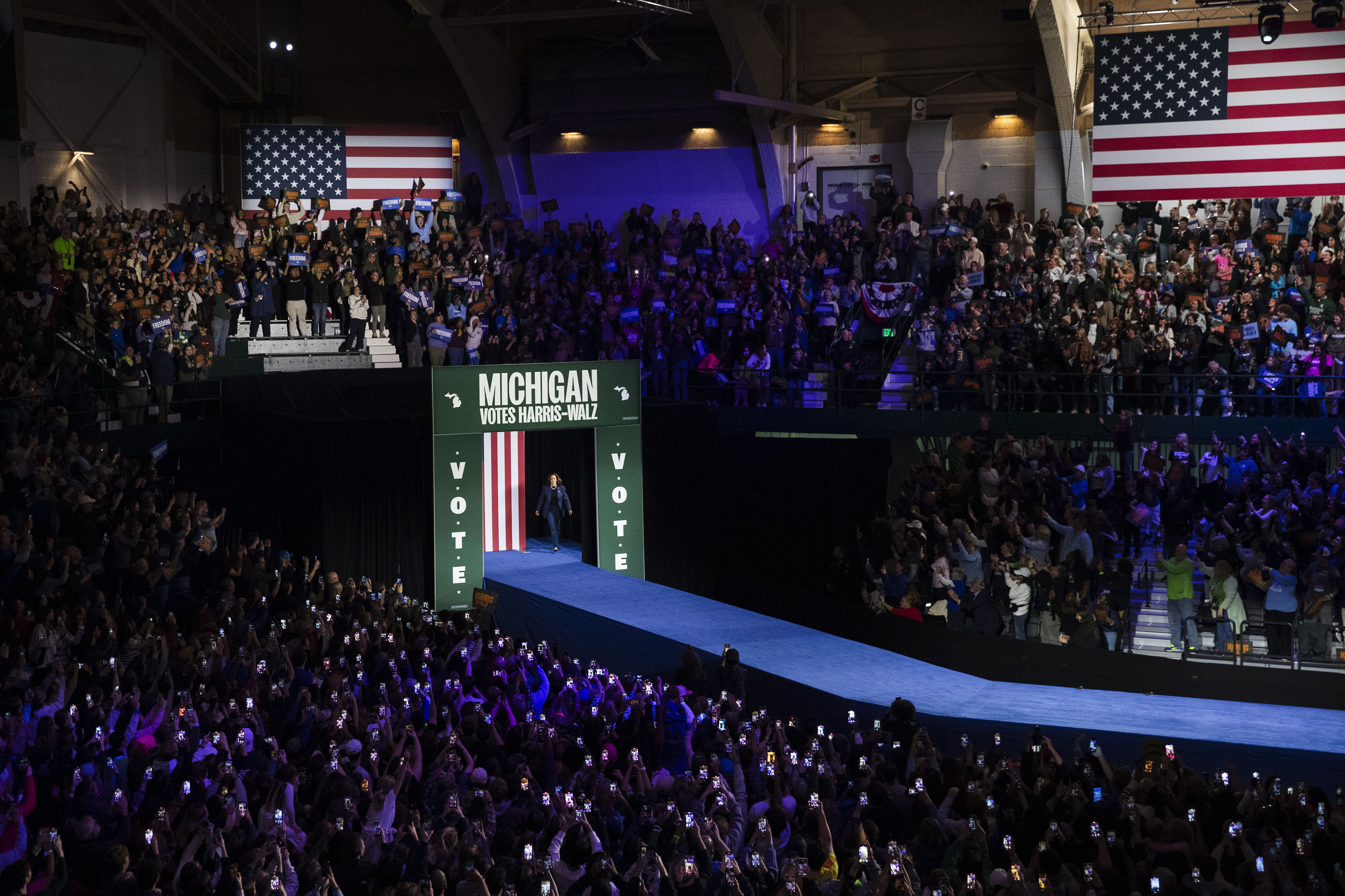 Kamala Harris holds rally at Michigan State University - mlive.com