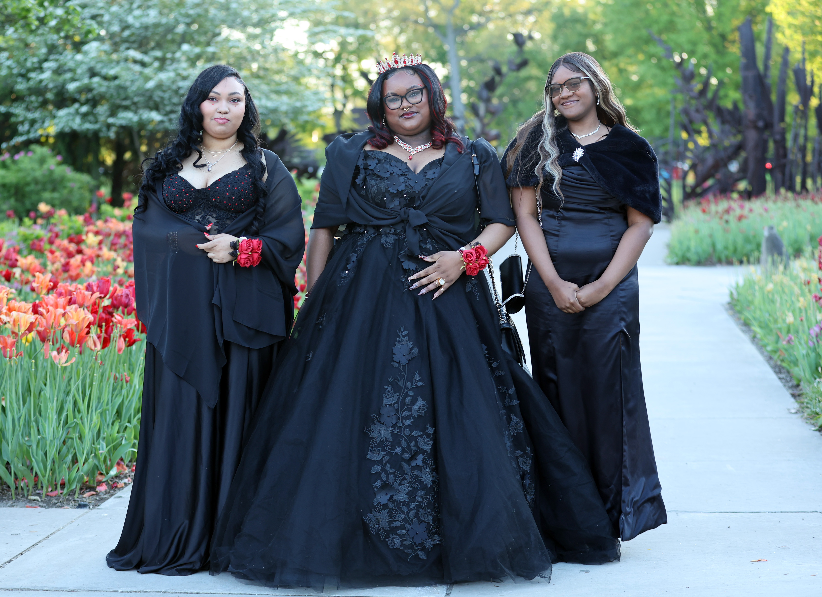 Euclid high school prom at the Cleveland Botanical Gardens, May 9