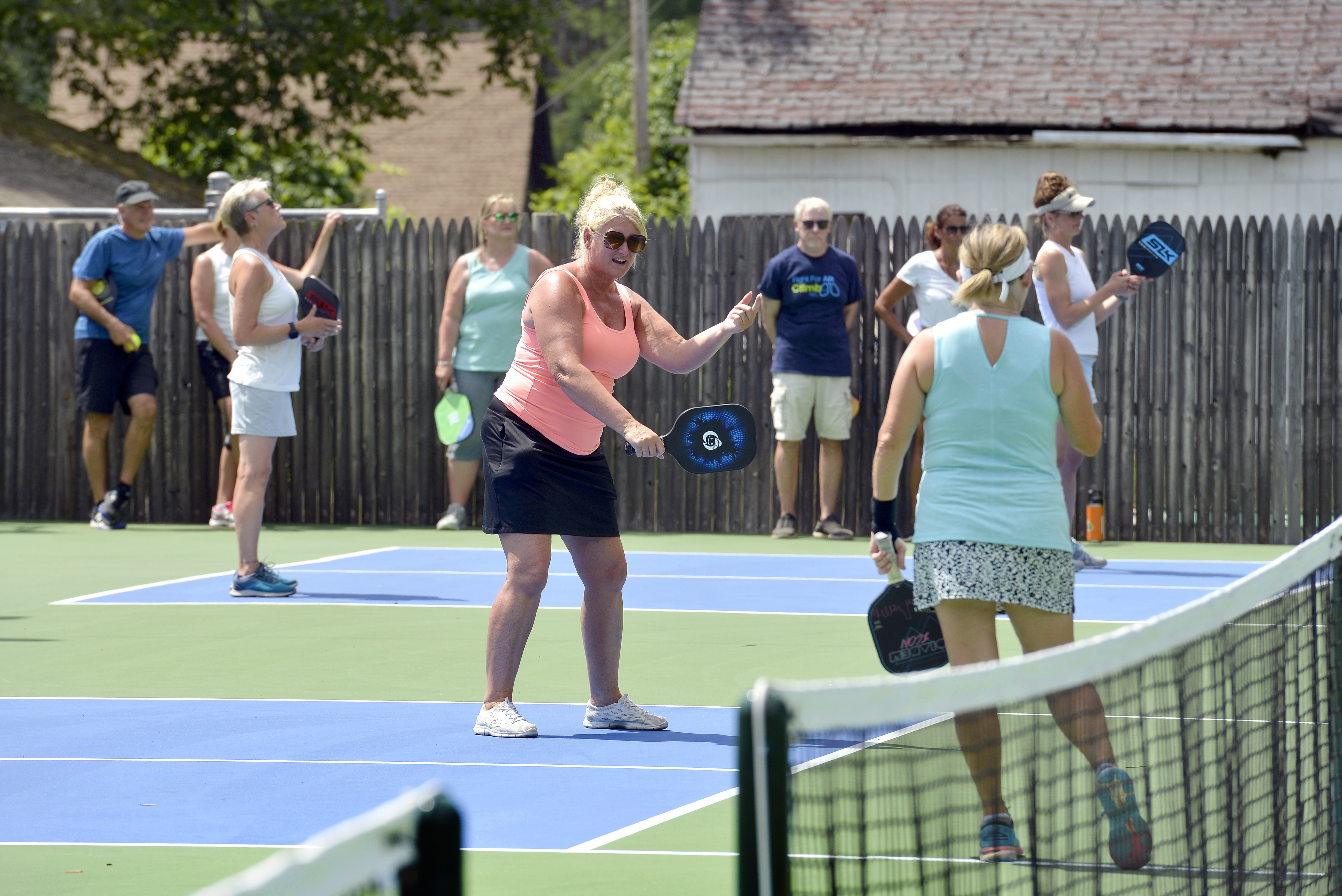 Mom Thumps Steelers Trio In Pickleball Game At North Park