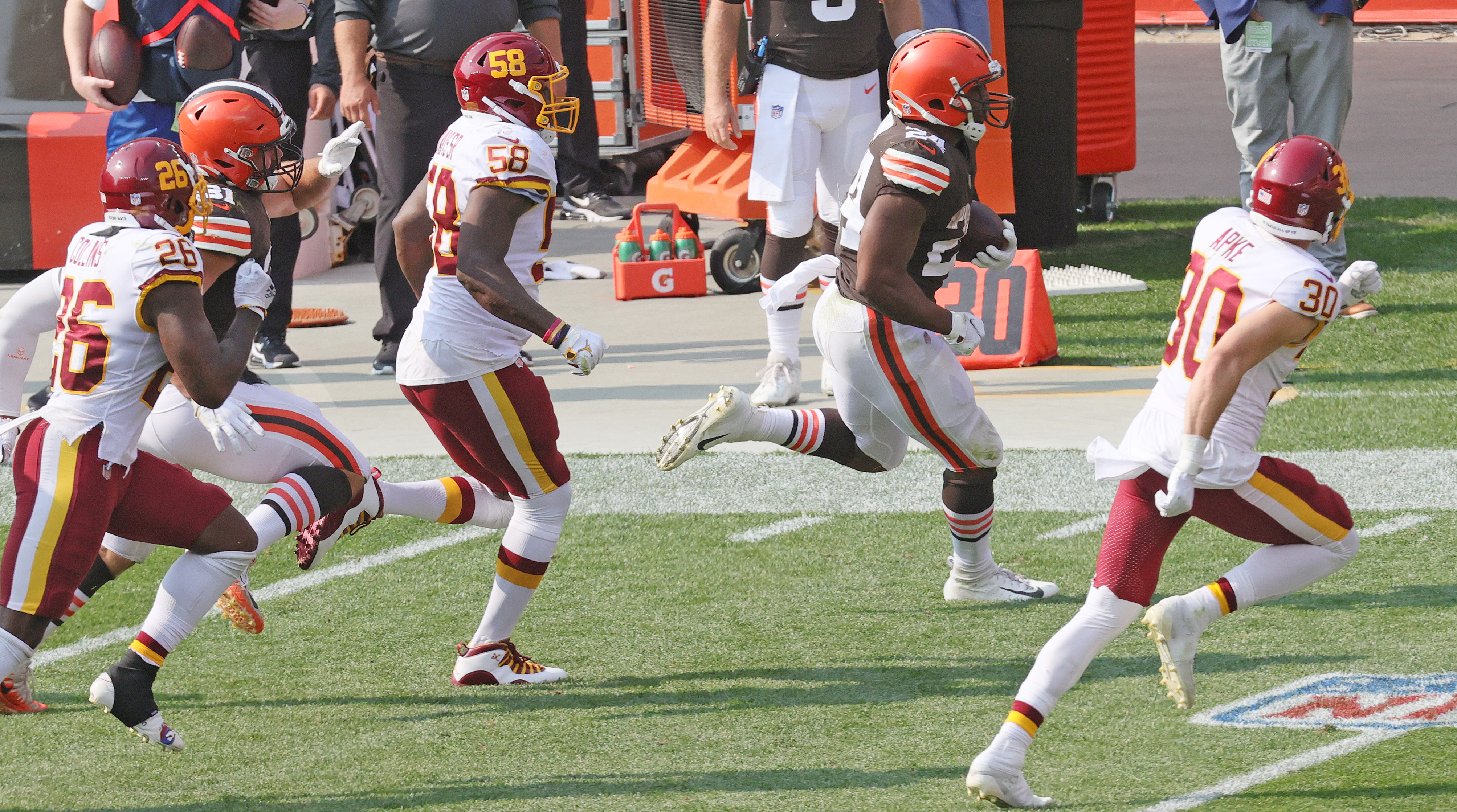 Cleveland Browns running backs vs. Washington Football Team