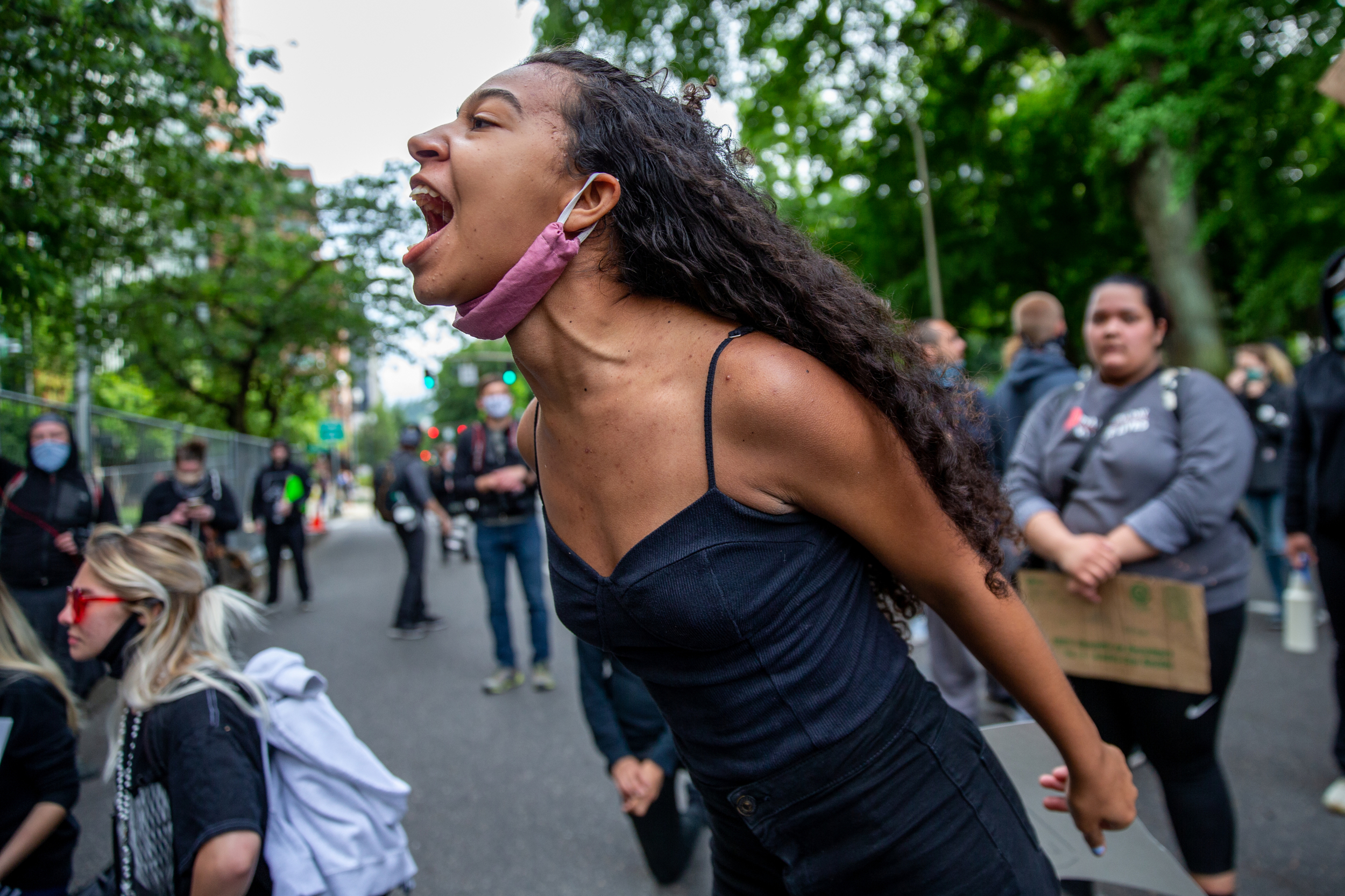 Thousands of protesters gathered for a fourth day Downtown Portland in the wake of the killing of George Floyd in Minnesota on May 31, 2020. Mark Graves/Staff Mark Graves