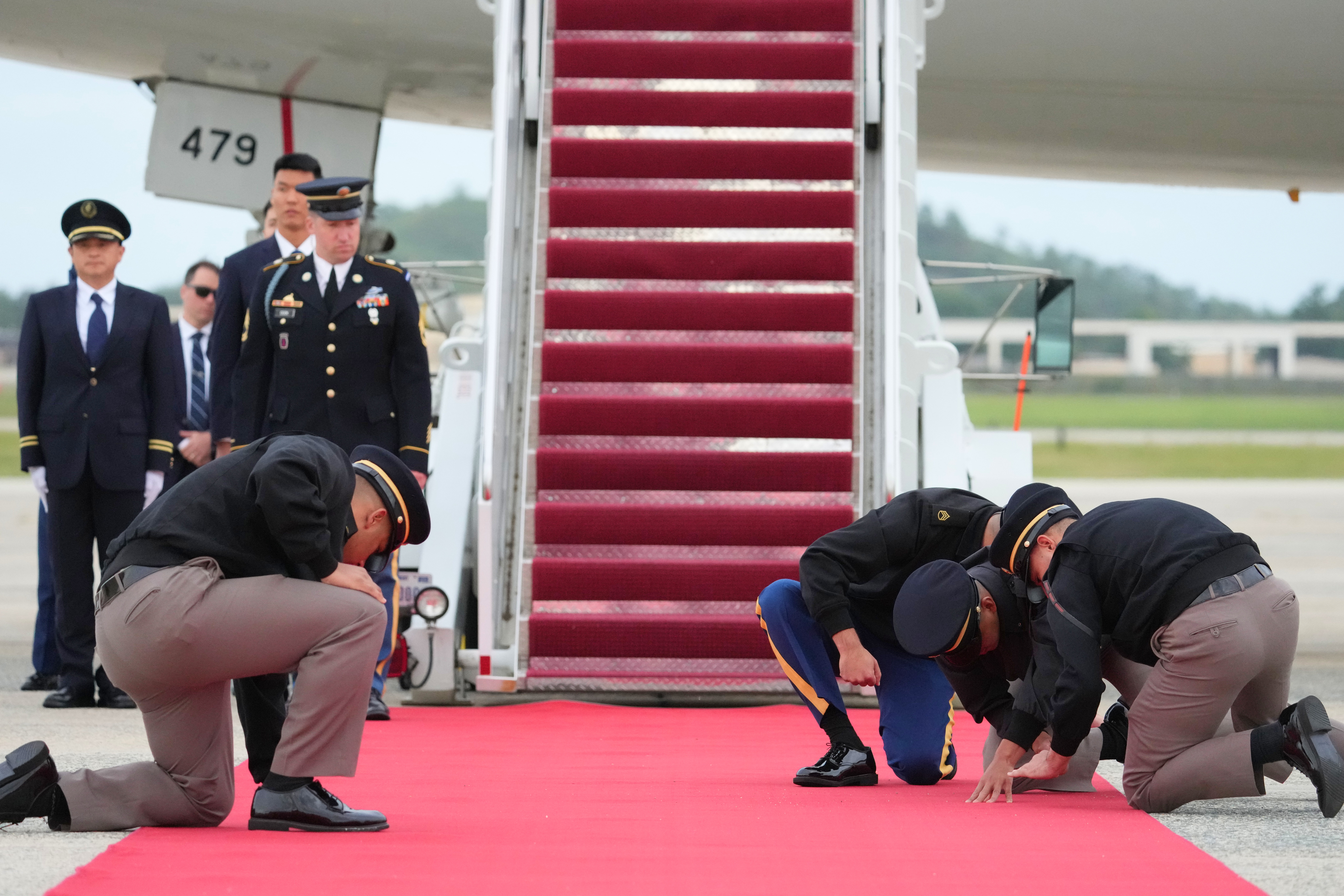 Donald Trump stokes anger for literally rolling out the red carpet