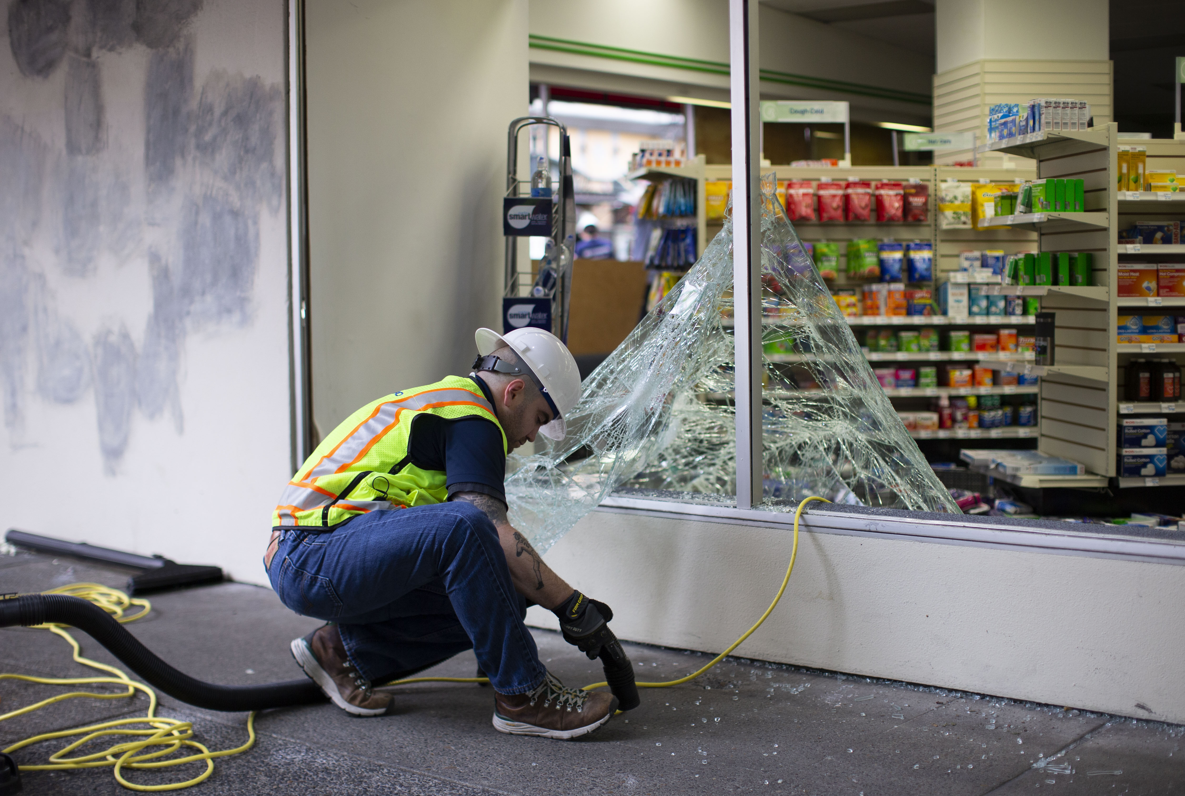 Aftermath of protests in Portland over death of George Floyd ...
