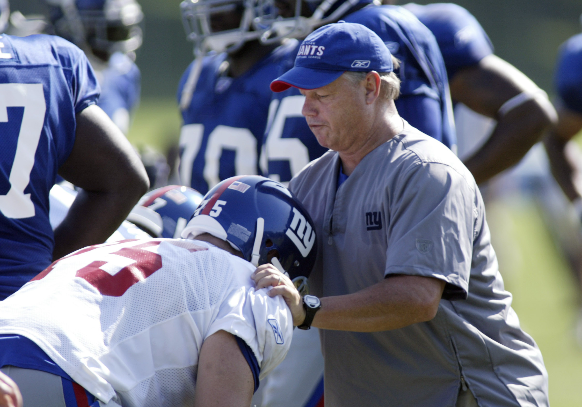 New York Giants guard Rich Seubert is seen during football