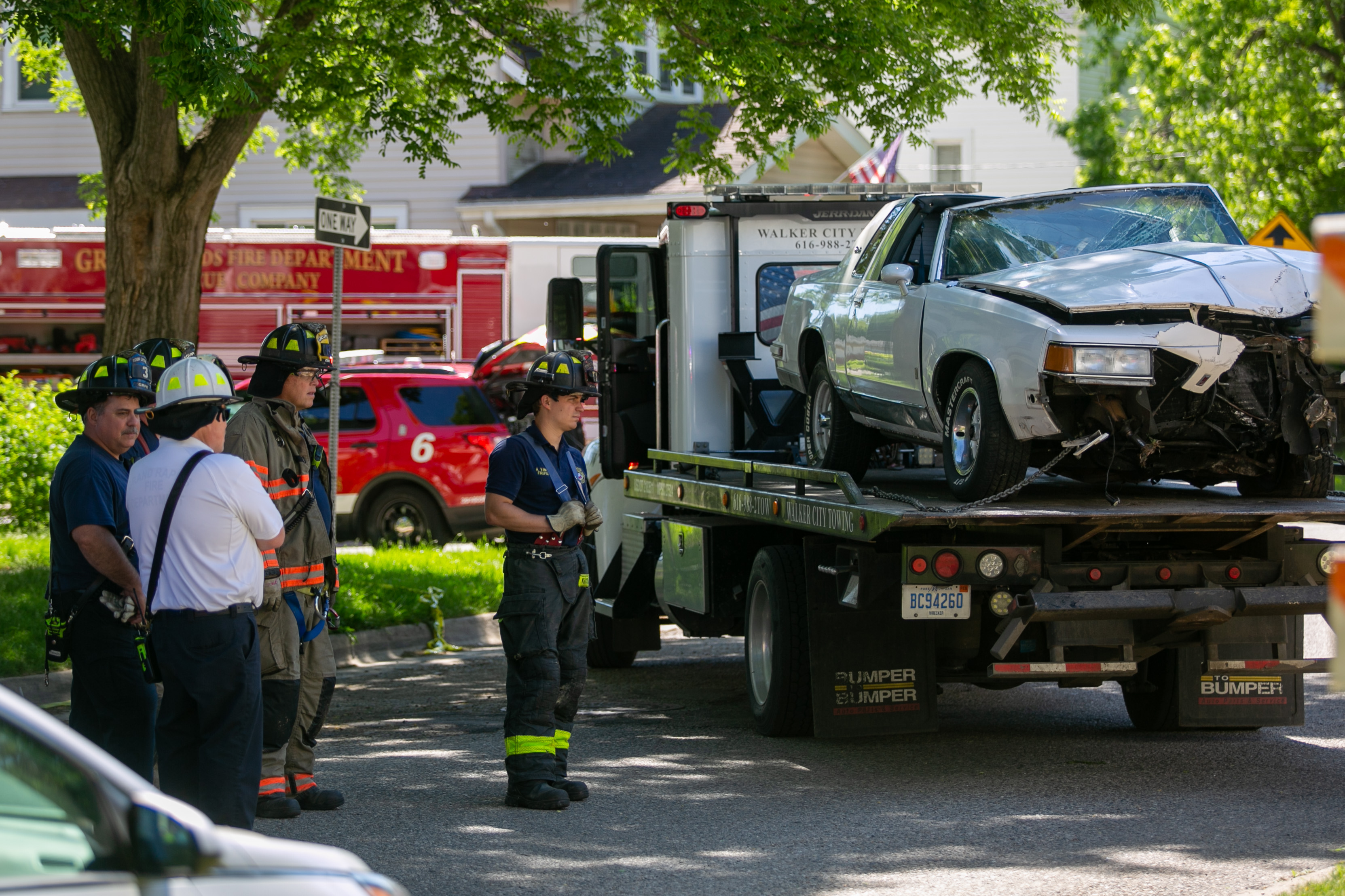 Stolen vehicle crashes into building after police pursuit - mlive.com