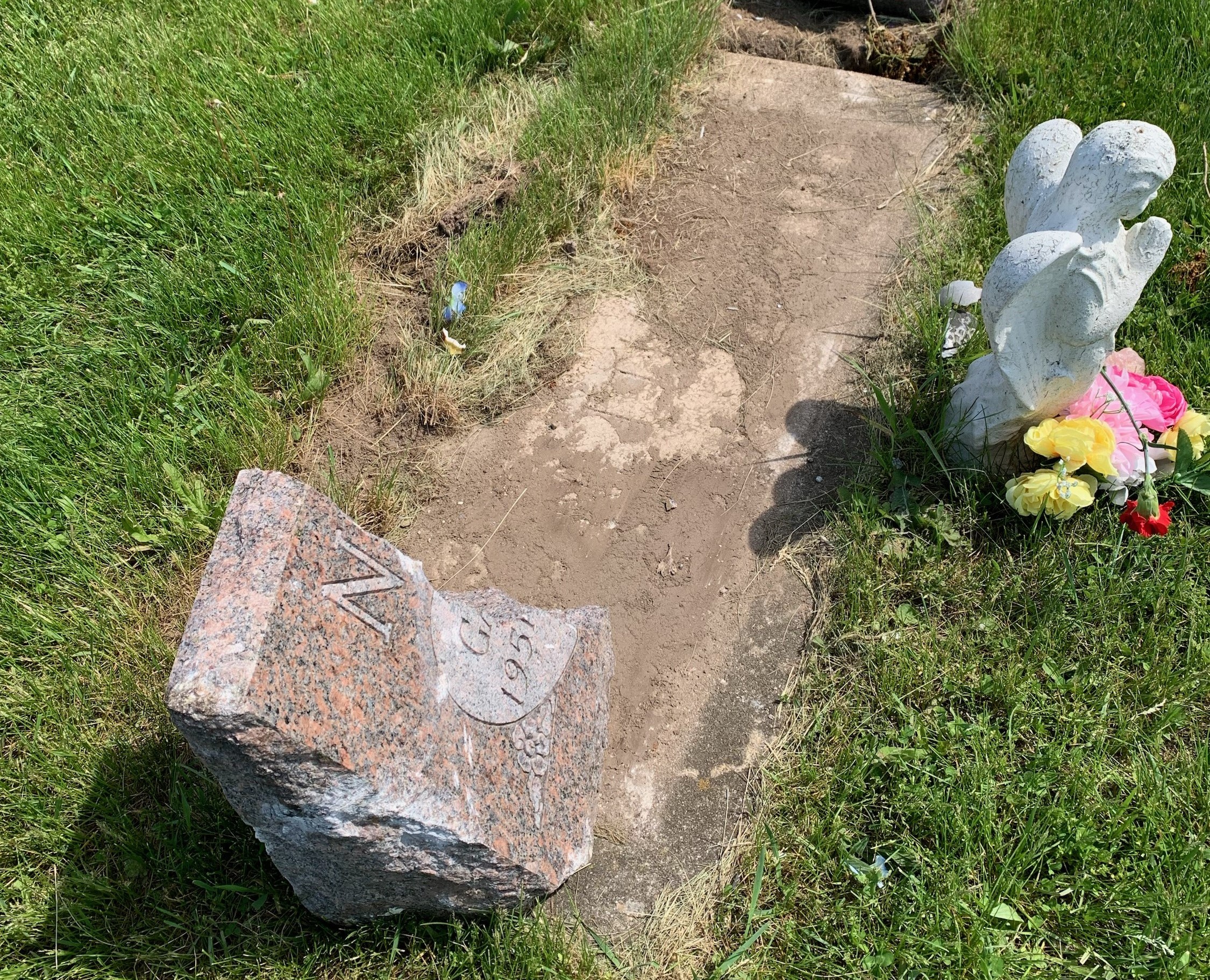 Driver Crashes In Cemetery, Destroys 20 Headstones In Southwest Michigan