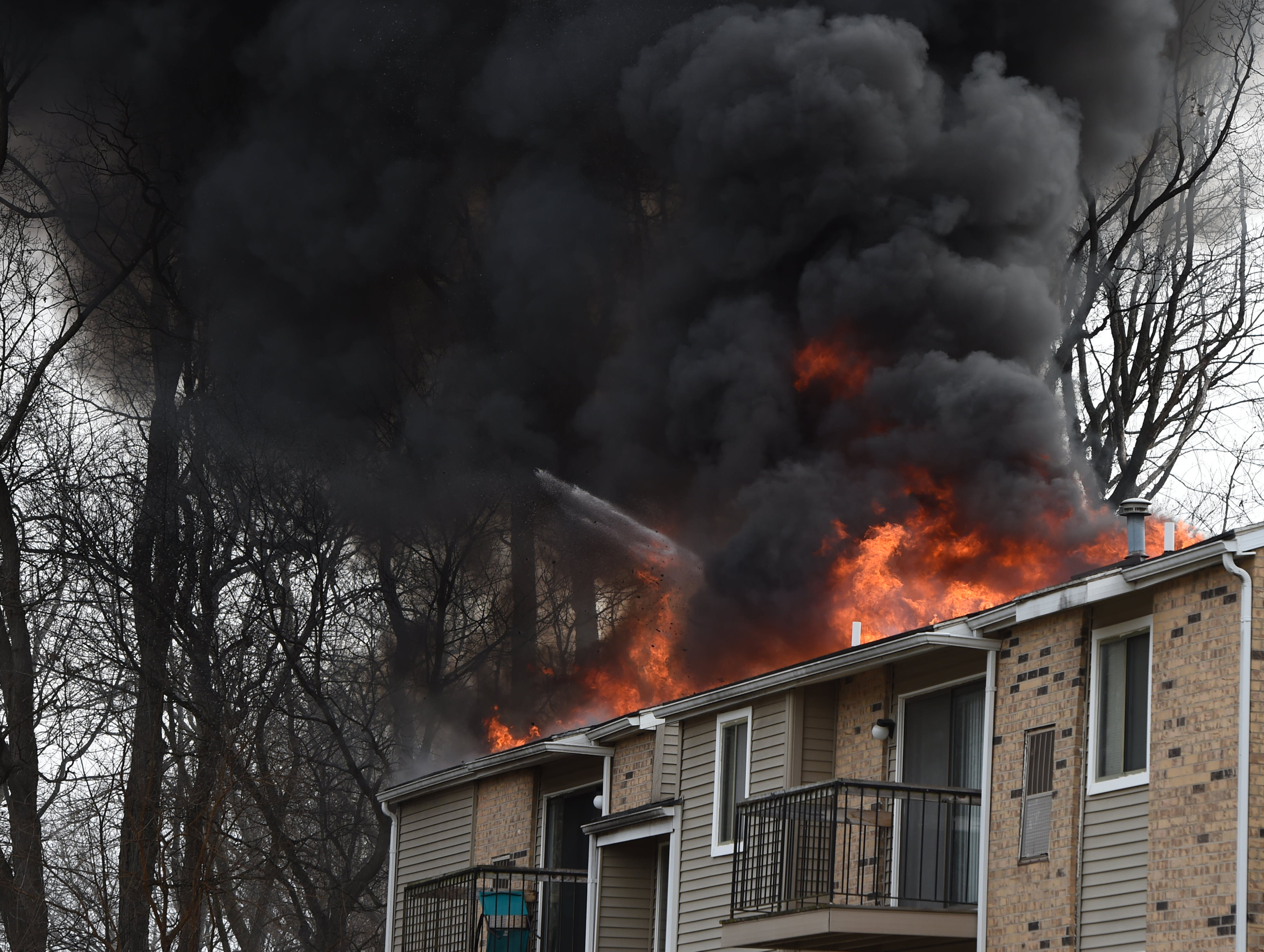Residents Flee As Fire Rips Through Apartment Building Near Jackson Mlive Com