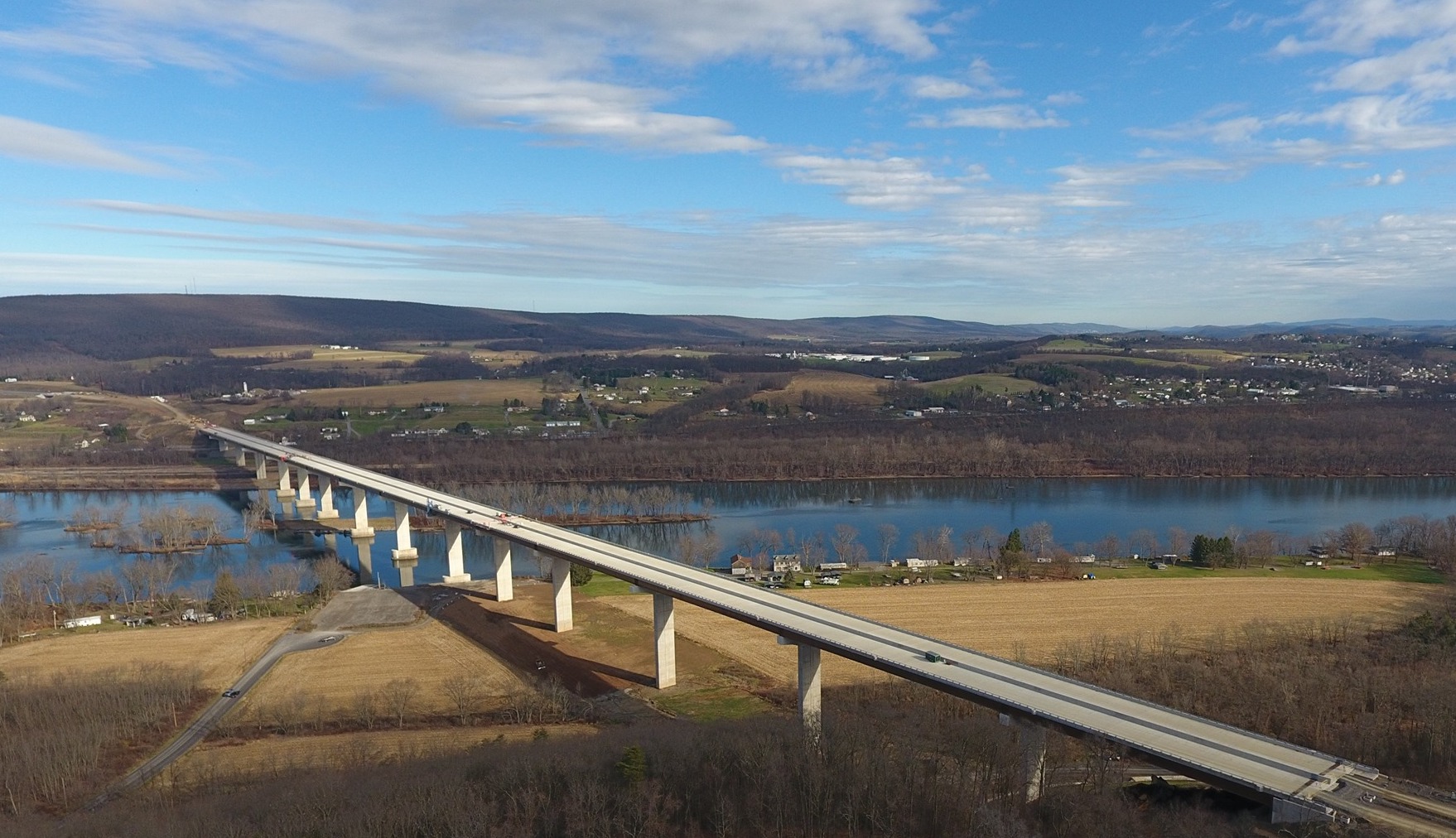 Nearly mile-long Susquehanna River bridge in central Pa. to open in July:  PennDOT 