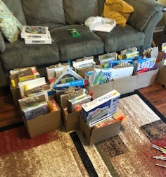 Christina Miller put together packages of books, games and other resources for her students at Harper-Archer Elementary School in Atlanta. Miller is one of 133 teachers in metro Atlanta who received money from Google to purchase supplies to help students during the coronavirus school building closures. Submitted photo.
