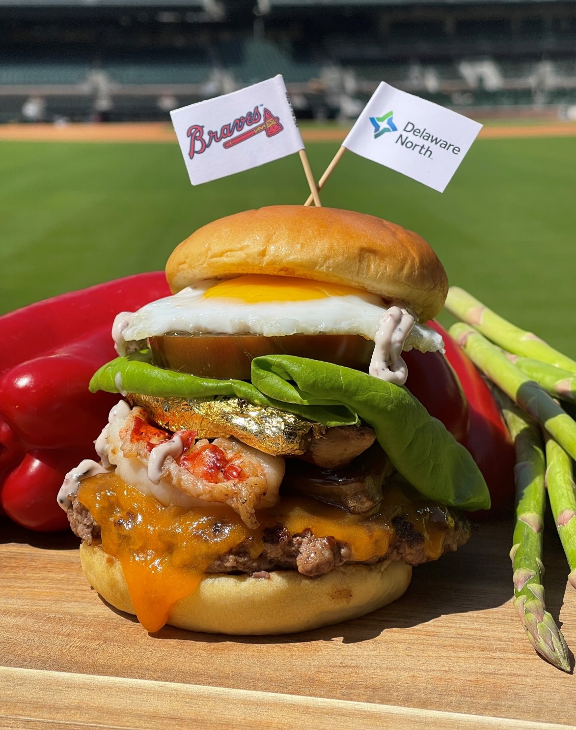 Atlanta Braves stadium food Truist Park includes a 151 burger with
