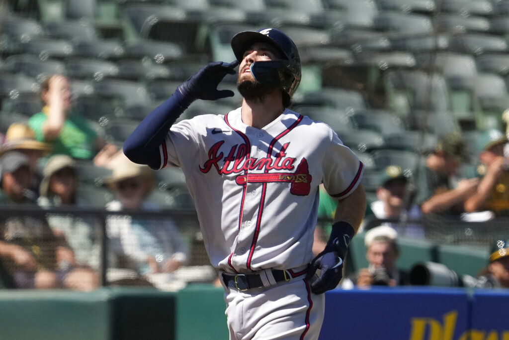 Strider, Braves win 7th in a row, beat Athletics 7-3