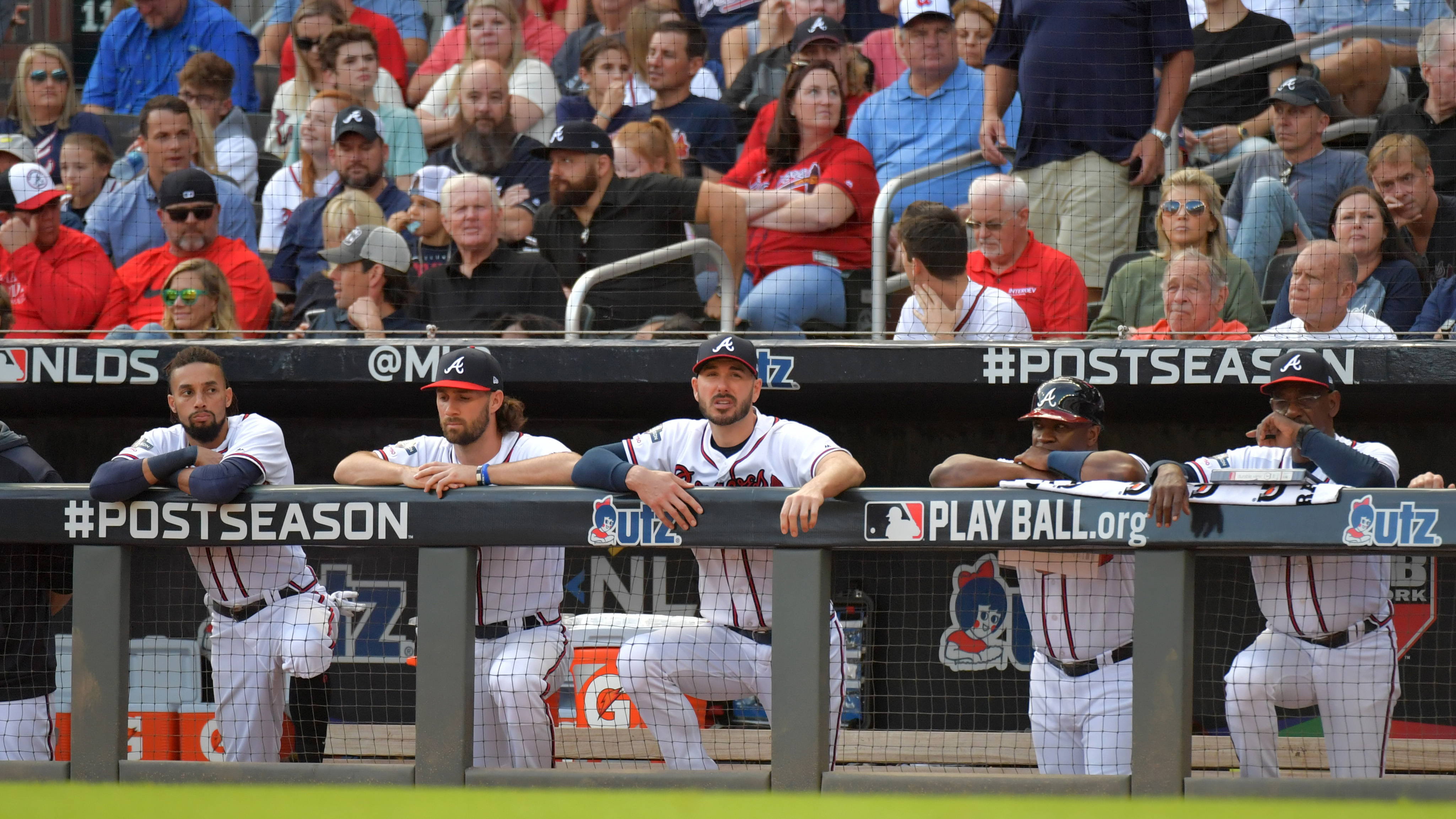 Atlanta's last home game with fans in the stands was Game 5 of the NLDS in which the St. Louis Cardinals went up 10 runs in the first inning Wednesday, Oct. 9, 2019, eliminating the Braves from the postseason. (Hyosub Shin / Hyosub.Shin@ajc.com)