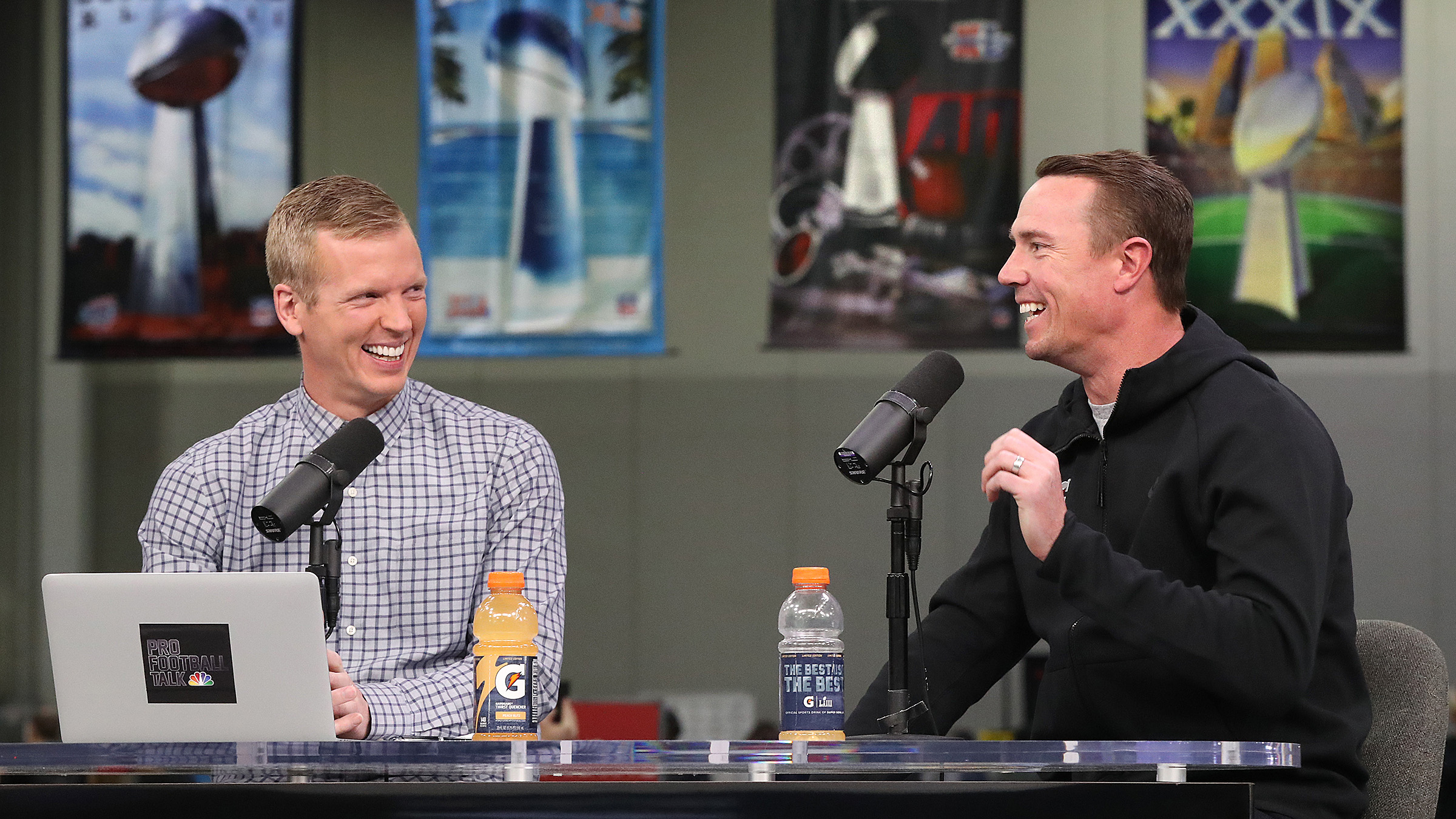 Watch this video tour of radio row at Super Bowl LI