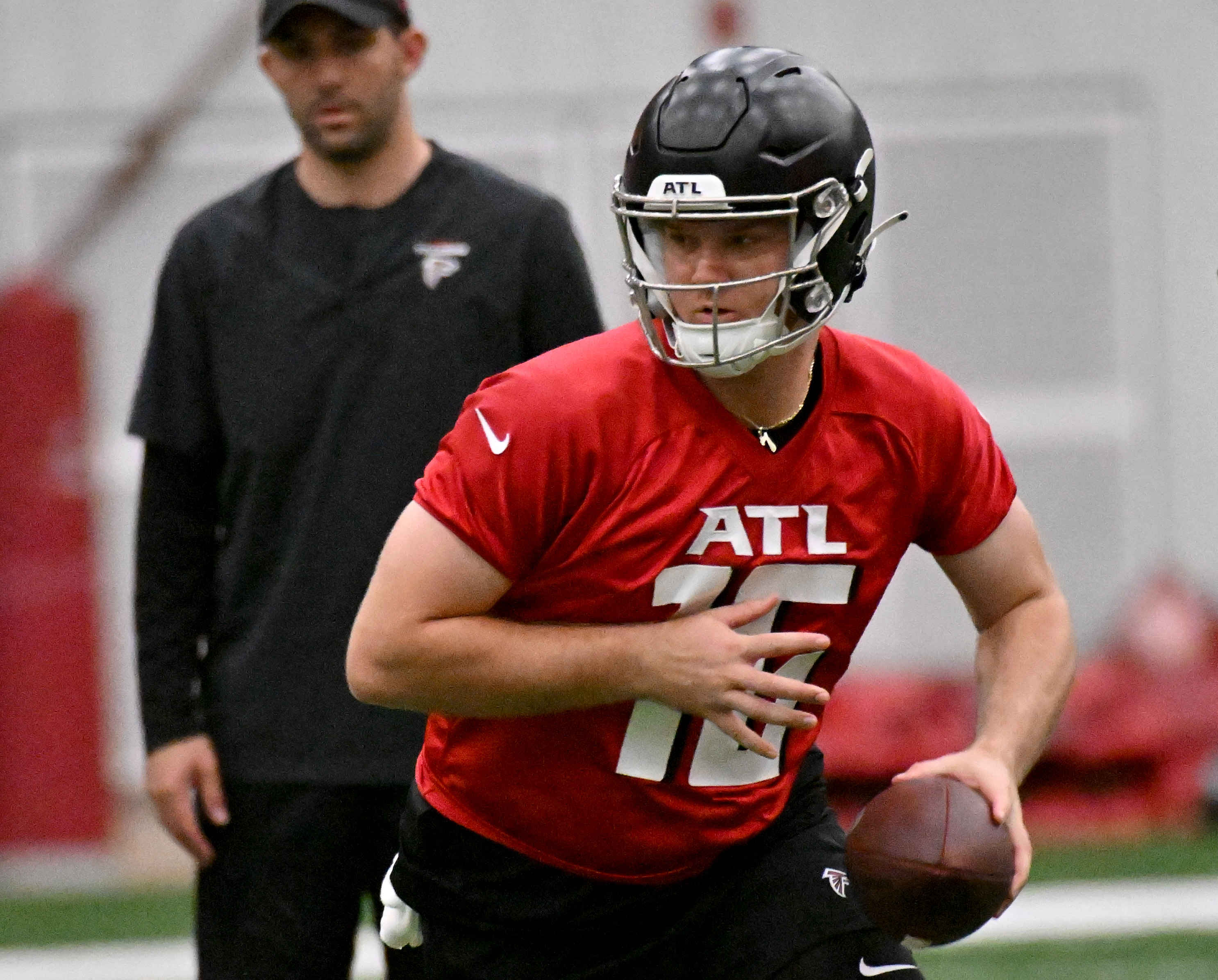 Hook'em Headlines on X: A first look at Bijan Robinson in a Falcons  uniform for their preseason game this week!  / X