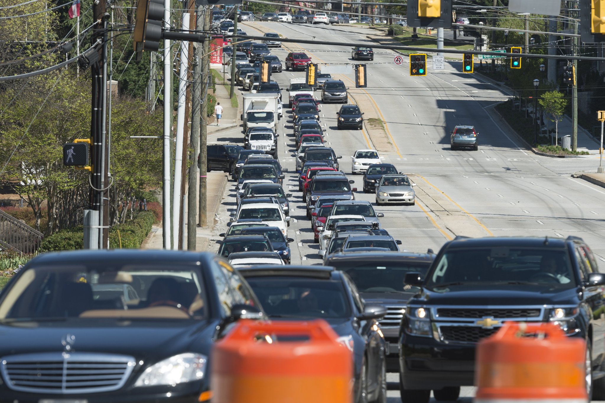 I-85 collapsed less than a mile from me. Here's my journey to the new  Braves stadium the day after. 