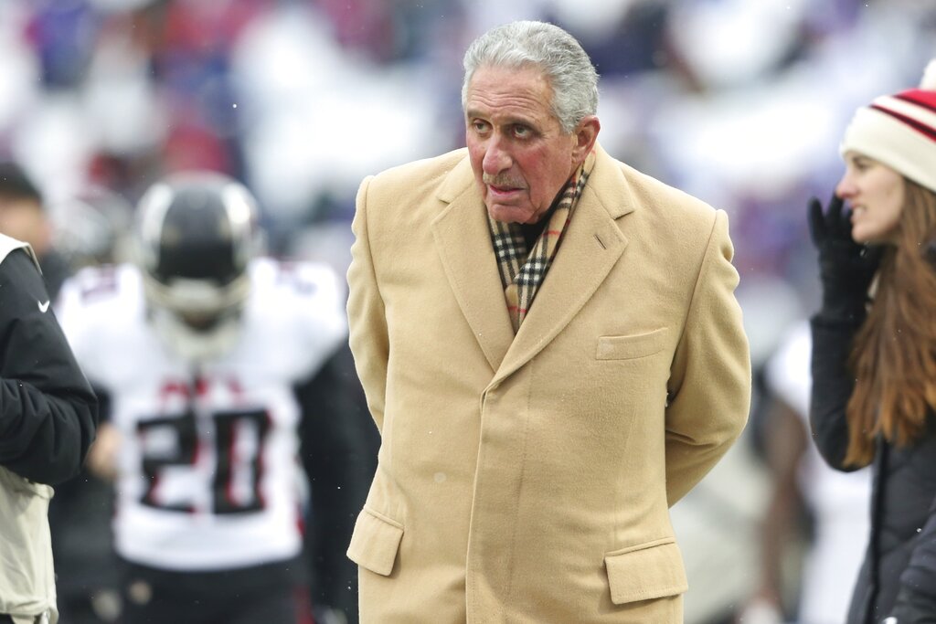 Falcons owner Arthur Blank, a member of the NFL’s Diversity, Equity and Inclusion committee, believes the league has dropped the ball by not hiring more Black head coaches. (AP Photo/Joshua Bessex)
