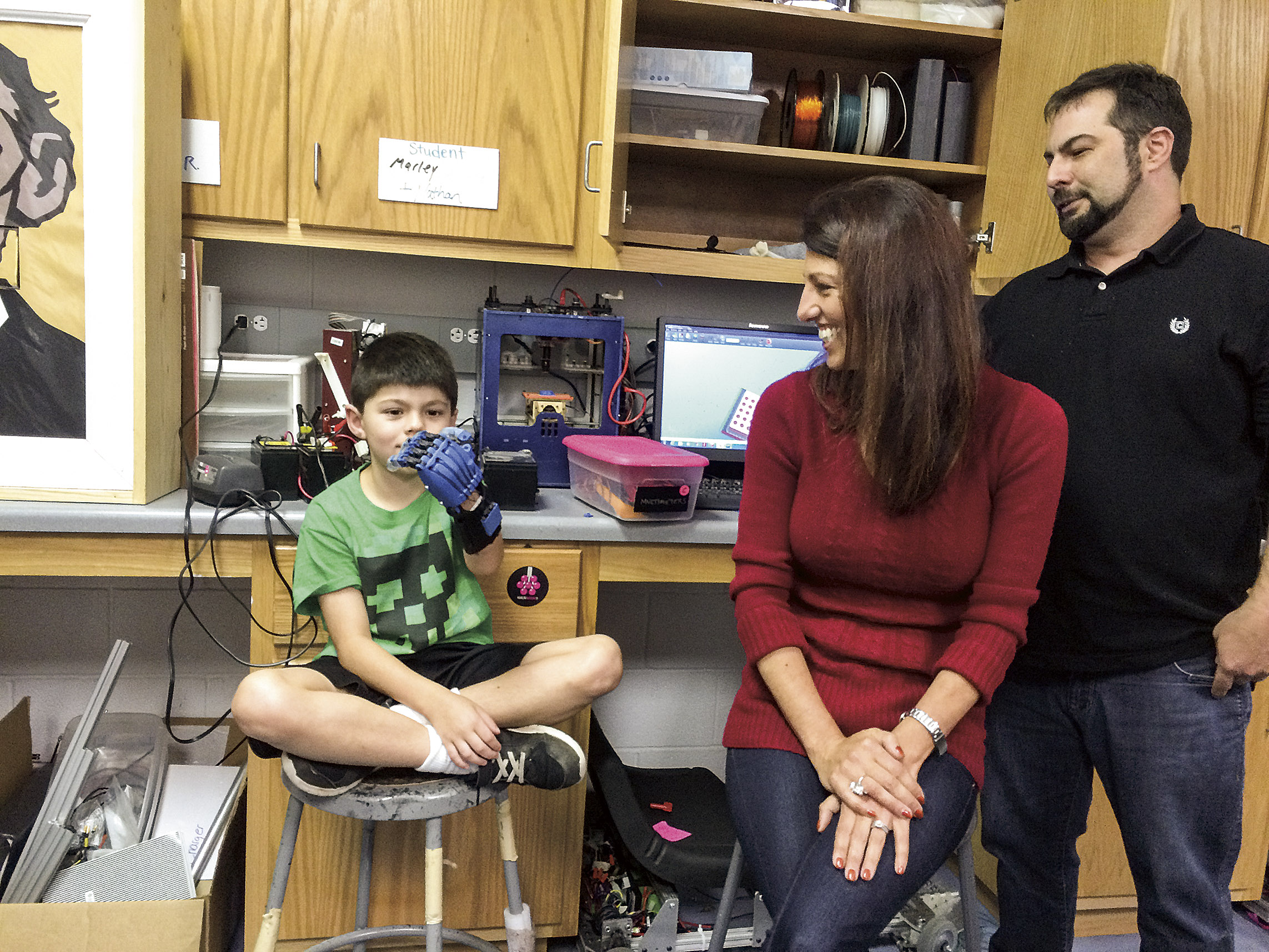 Two Berry College students, Chris Whitmire and Josh Cutter, invented software to produce a low-cost, easy, fast prosthetic hands on a 3-D printer anywhere.