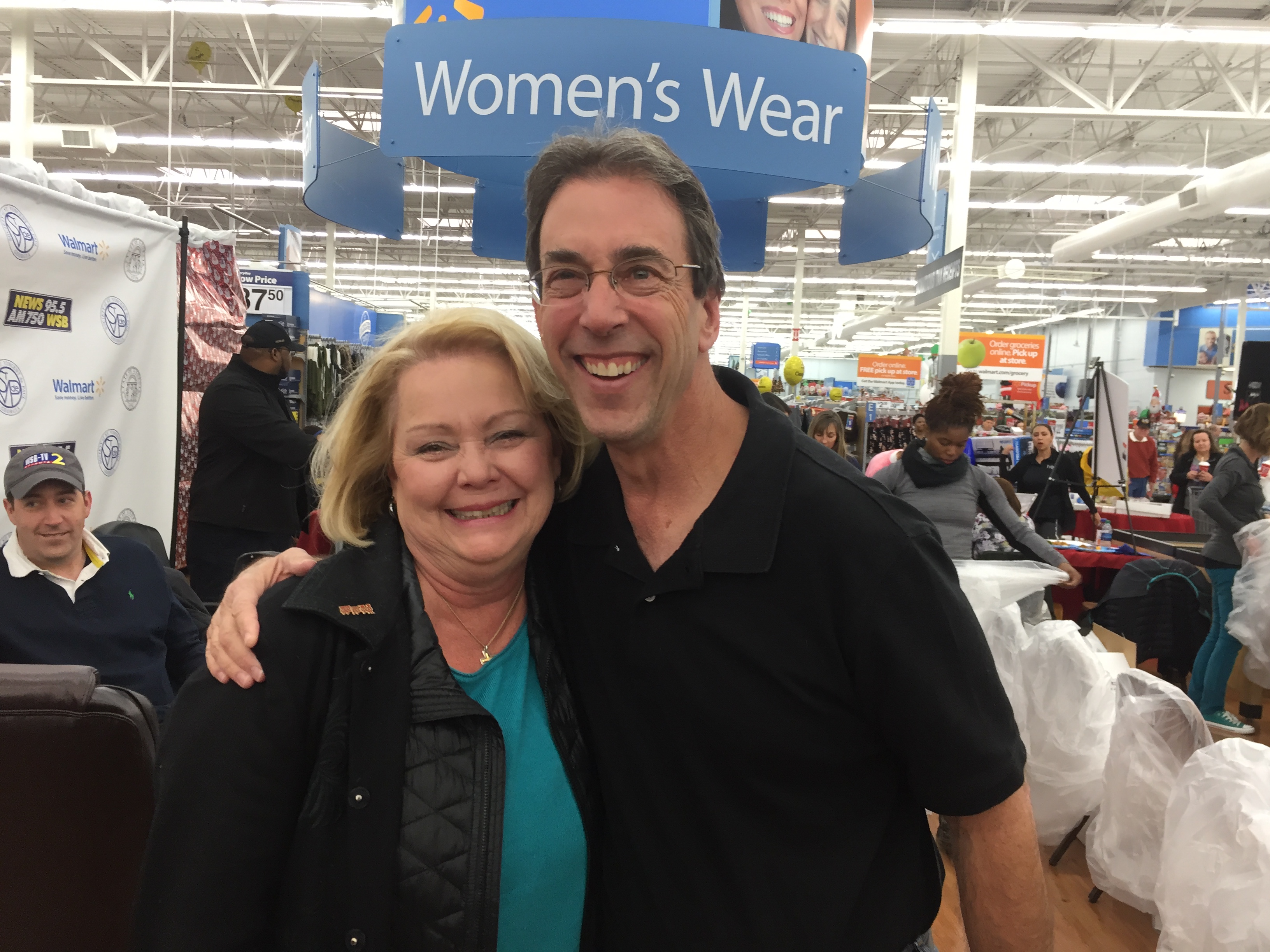 Karen Emory, the widower of Capt. Herb Emory, who passed in 2014, came by to support the cause. She continues to help out with a special Toys for Tots drive in memory of her husband in Douglas County. It raised $41,000 this year. CREDIT: Rodney Ho/ rho@ajc.com