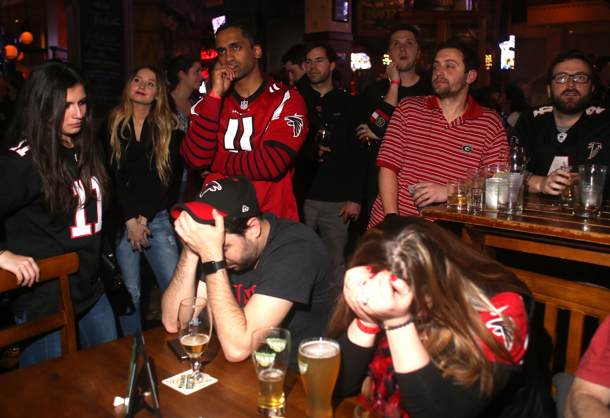 Falcons fans stunned 