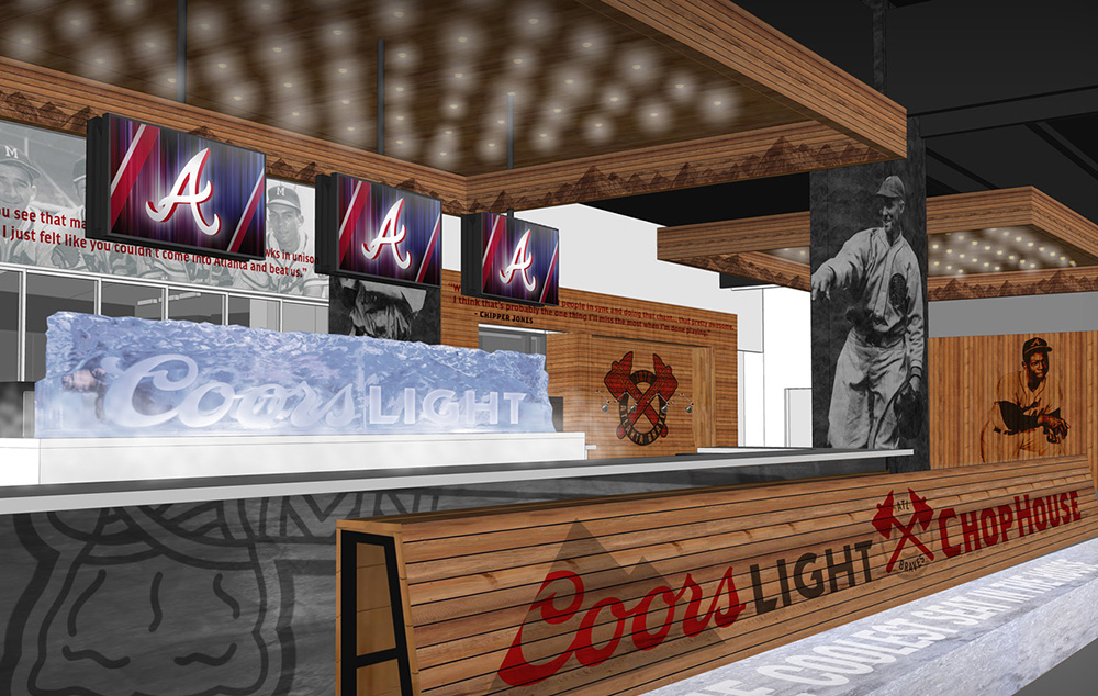 MillerCoors installs drink rails at Coors Light Chop House in SunTrust Park  (SLIDESHOW) - Atlanta Business Chronicle