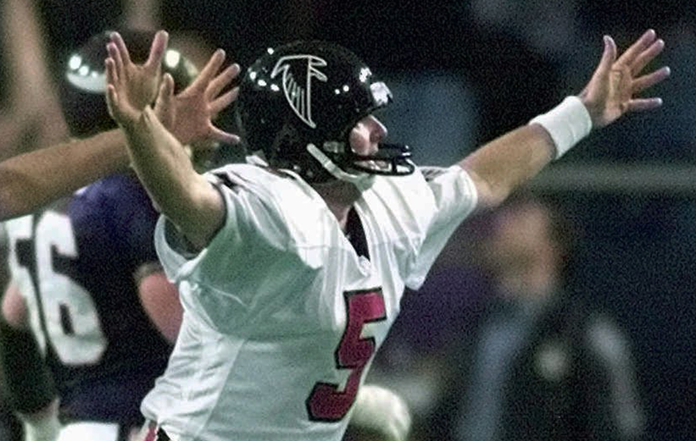 Atlanta Falcons' Jamal Anderson runs in the first quarter of Super