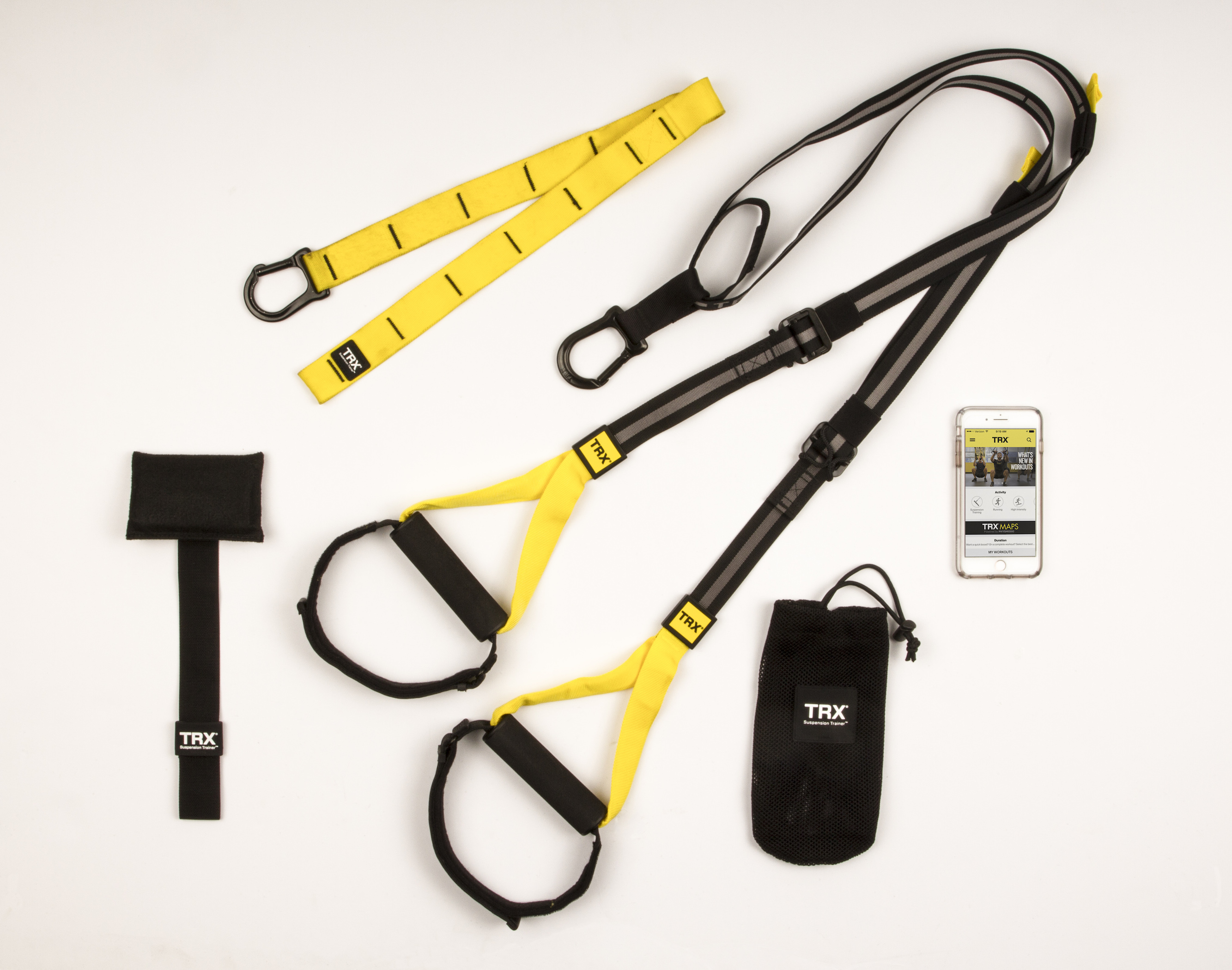 Use a suspension trainer, two anchors and a subscription to the TRX app to credit a fitness regimen at home or outdoors.
Courtesy of TRX