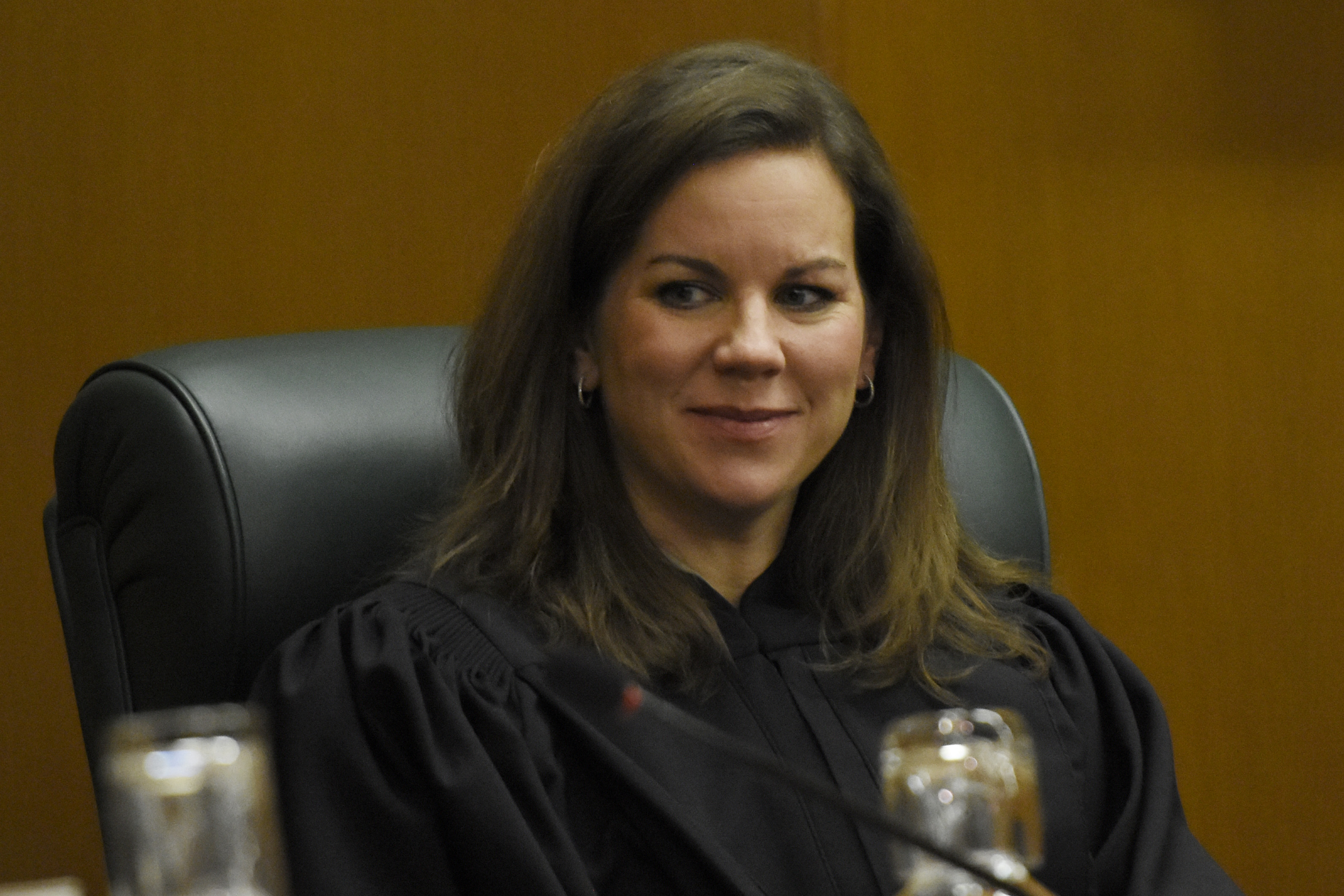 Judge Britt Grant, when she served as a justice on the Georgia Supreme Court in 2017. (DAVID BARNES / DAVID.BARNES@AJC.COM)