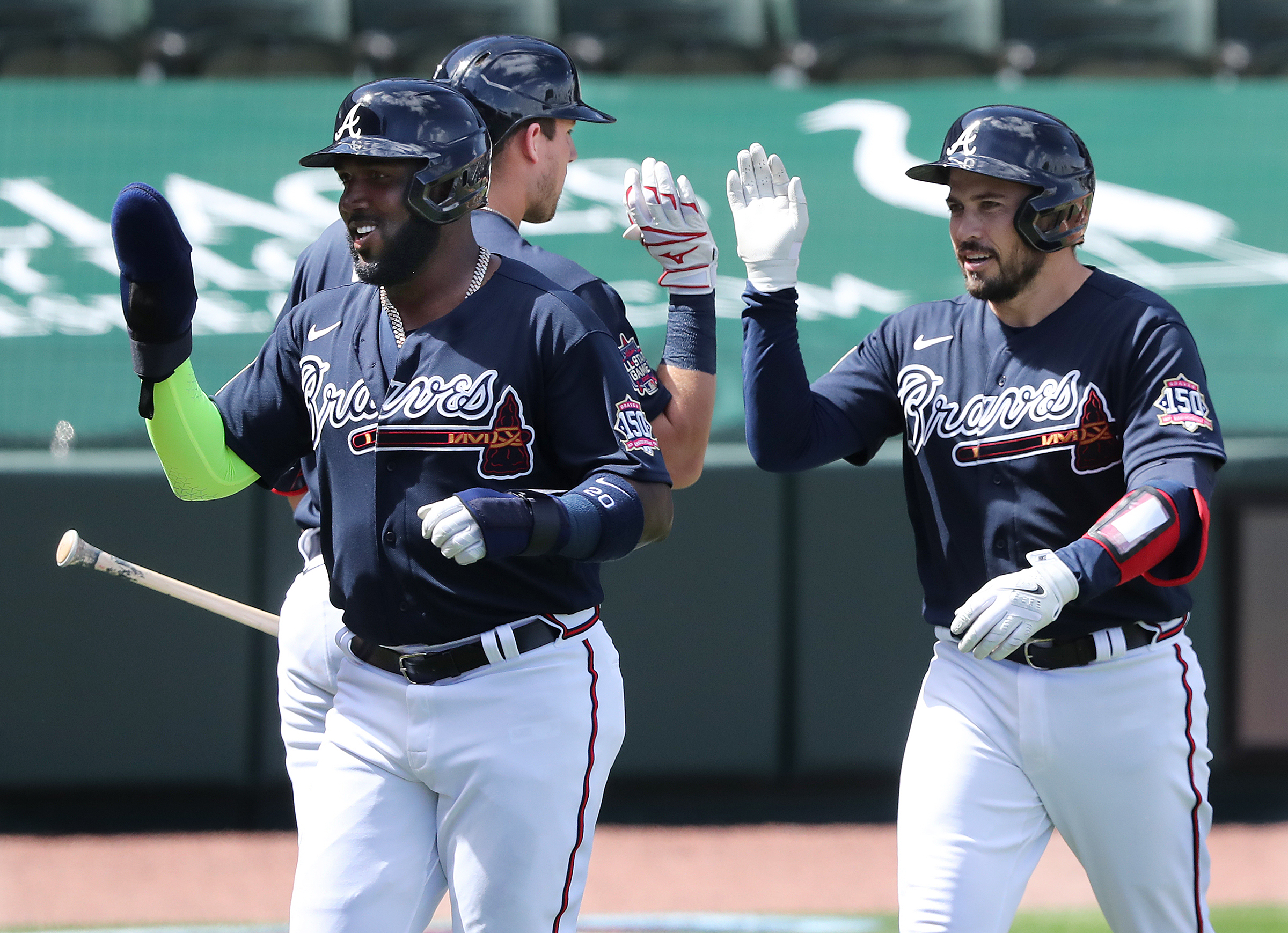 Jeff Francoeur calling the Austin Riley homer.