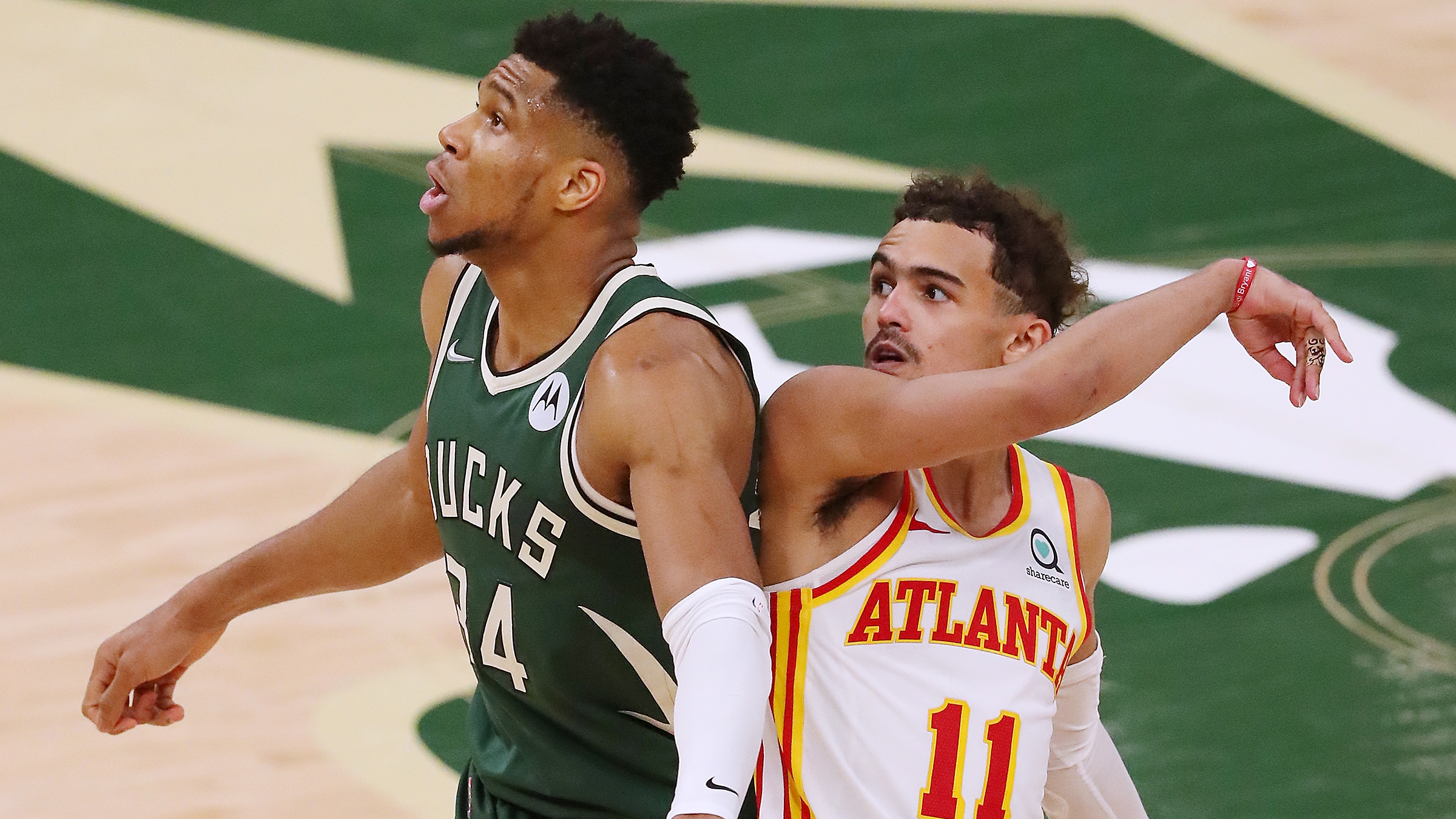 Giannis on Trae Young shimmy: 'He's just having fun'