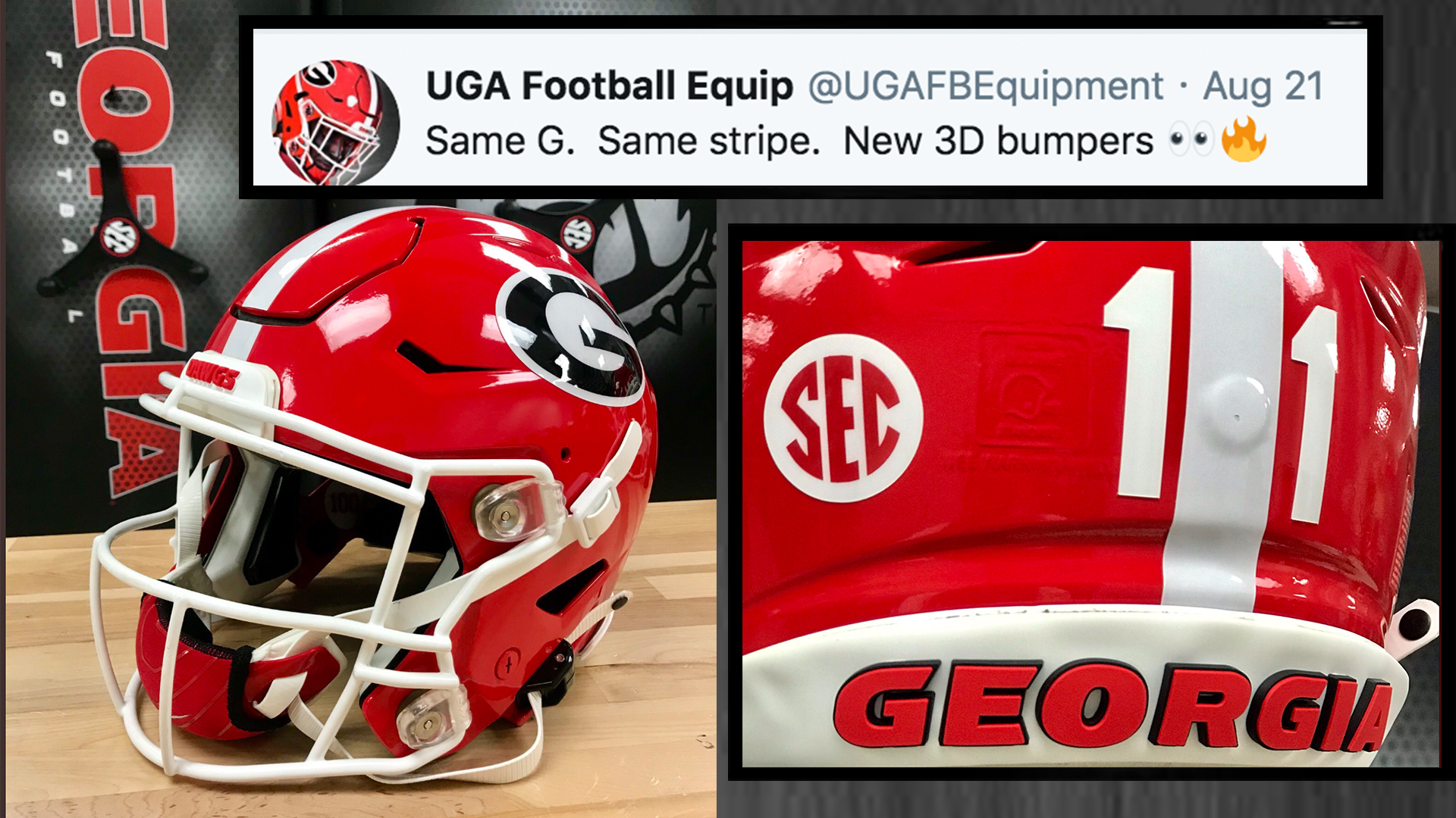Georgia Bulldogs Return To Block Number Font On Football Uniforms