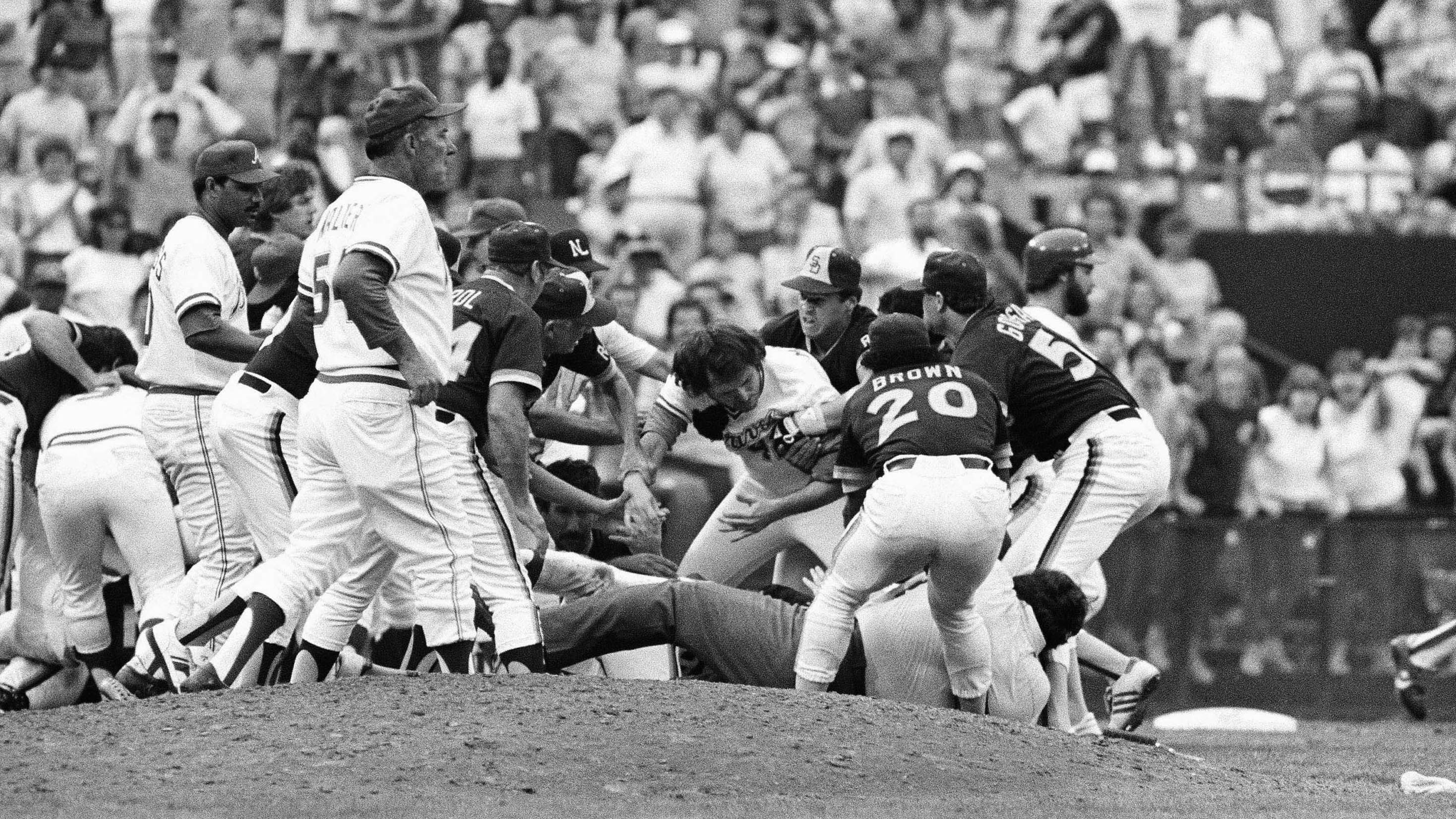 Aug, 12, 1984: Braves-Padres brawl at Atlanta-Fulton County Stadium
