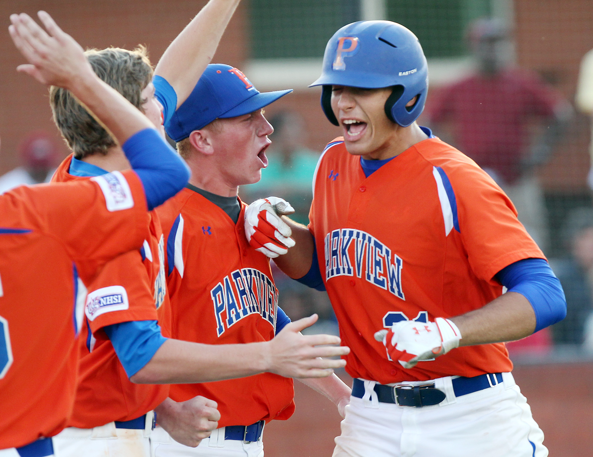 21 Matt Olson of Parkview hits a state championship homerun bomb