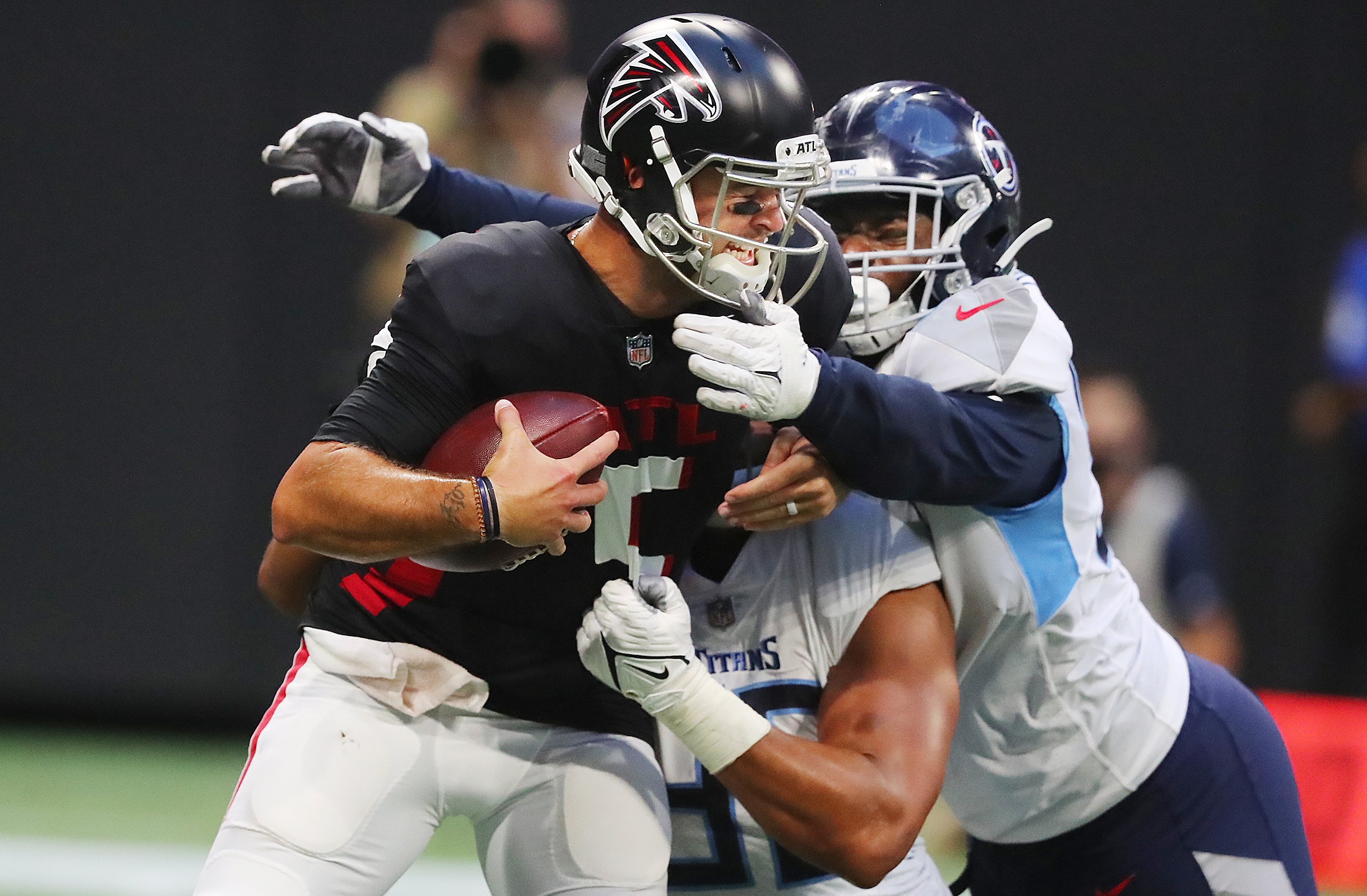 Quarterbacks McCarron, Franks likely to split Falcons' exhibition