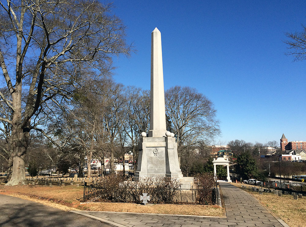 This obelisk was erected by the Kennesaw Chapter of the United Daughters of the Confederacy. (PETE CORSON / pcorson@ajc.com)
