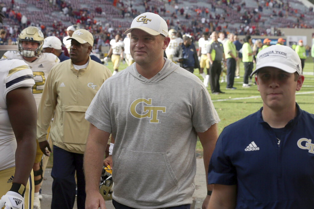 Georgia Tech Adidas Football Student Athlete #5 Zach Pyron Navy Footba