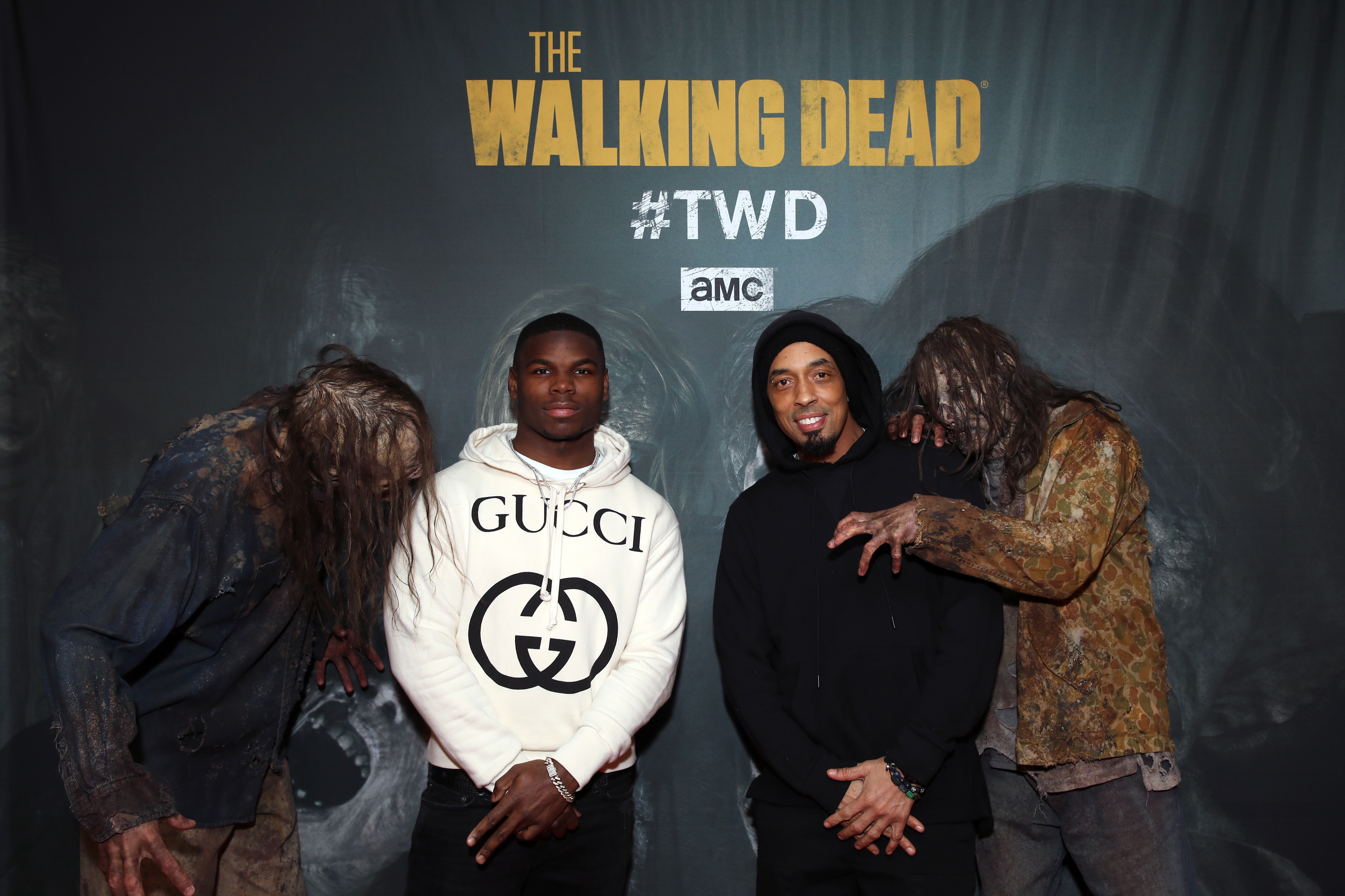 ATLANTA, GA - JANUARY 31: Tarik Cohen (L) and Dallas Austin attend The Walking Dead Super Bowl Party on January 31, 2019 in Atlanta, Georgia. (Photo by Tasos Katopodis/Getty Images for AMC)