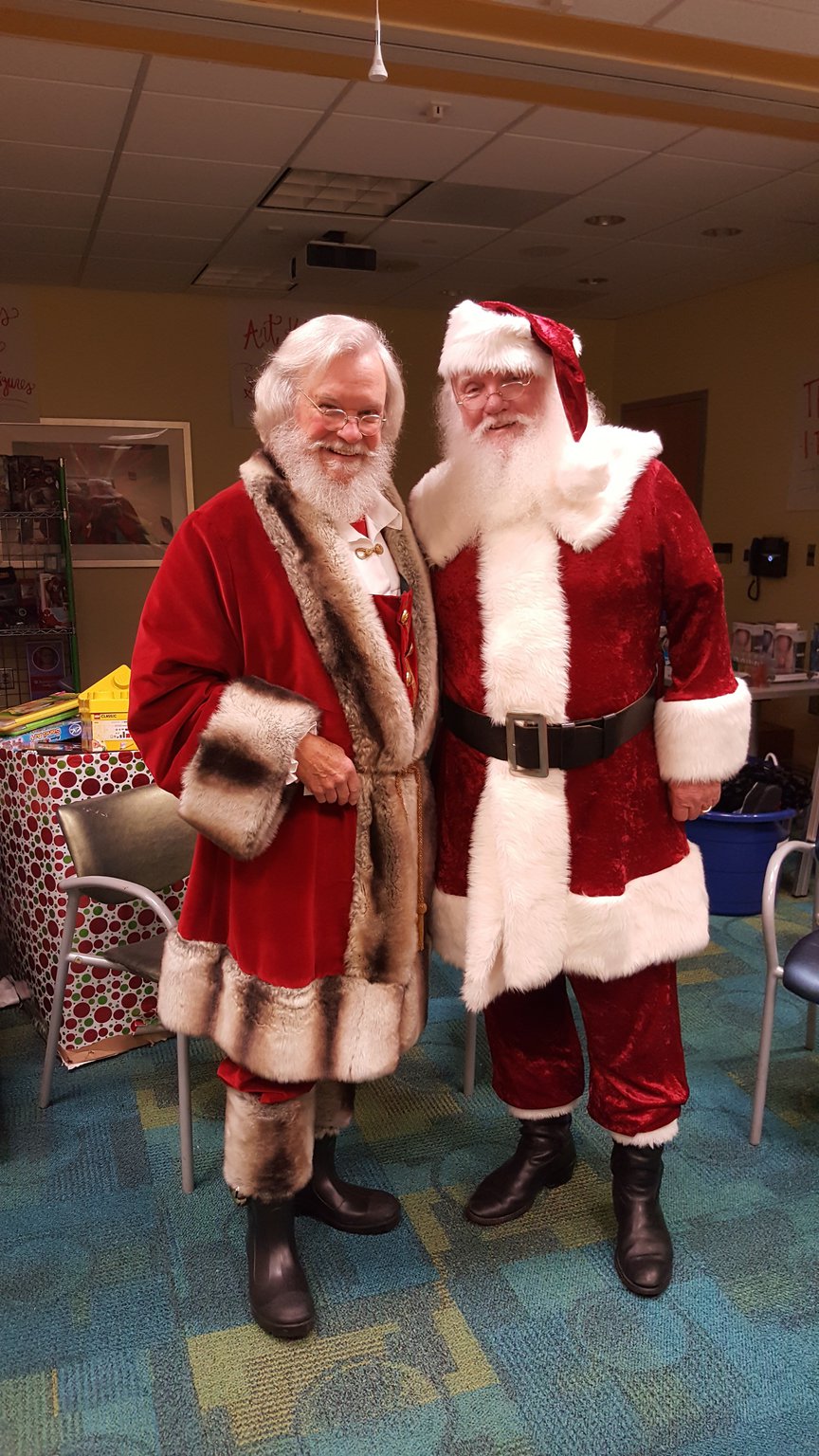 Meet two Santas at Children's Healthcare of Atlanta