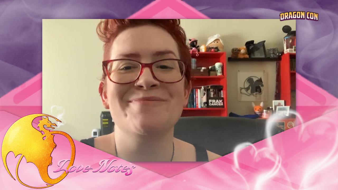 Shae Carys expresses her love of Dragon Con through the Dragon Con Love Notes feature, a series of short, fan-submitted videos.