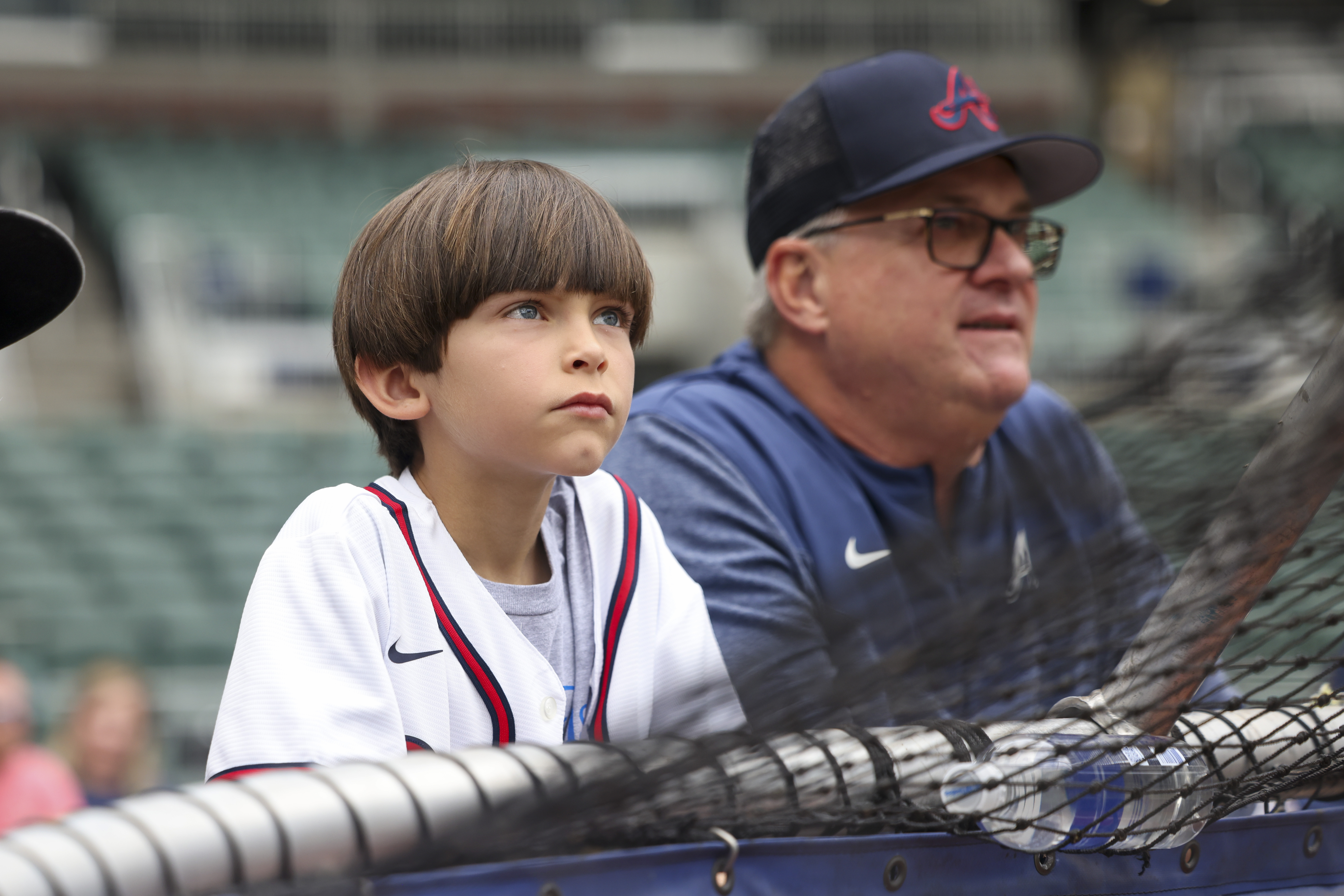 This weekend we welcomed Make-A-Wish recipient Sam! 💙 #mlb #braves #m